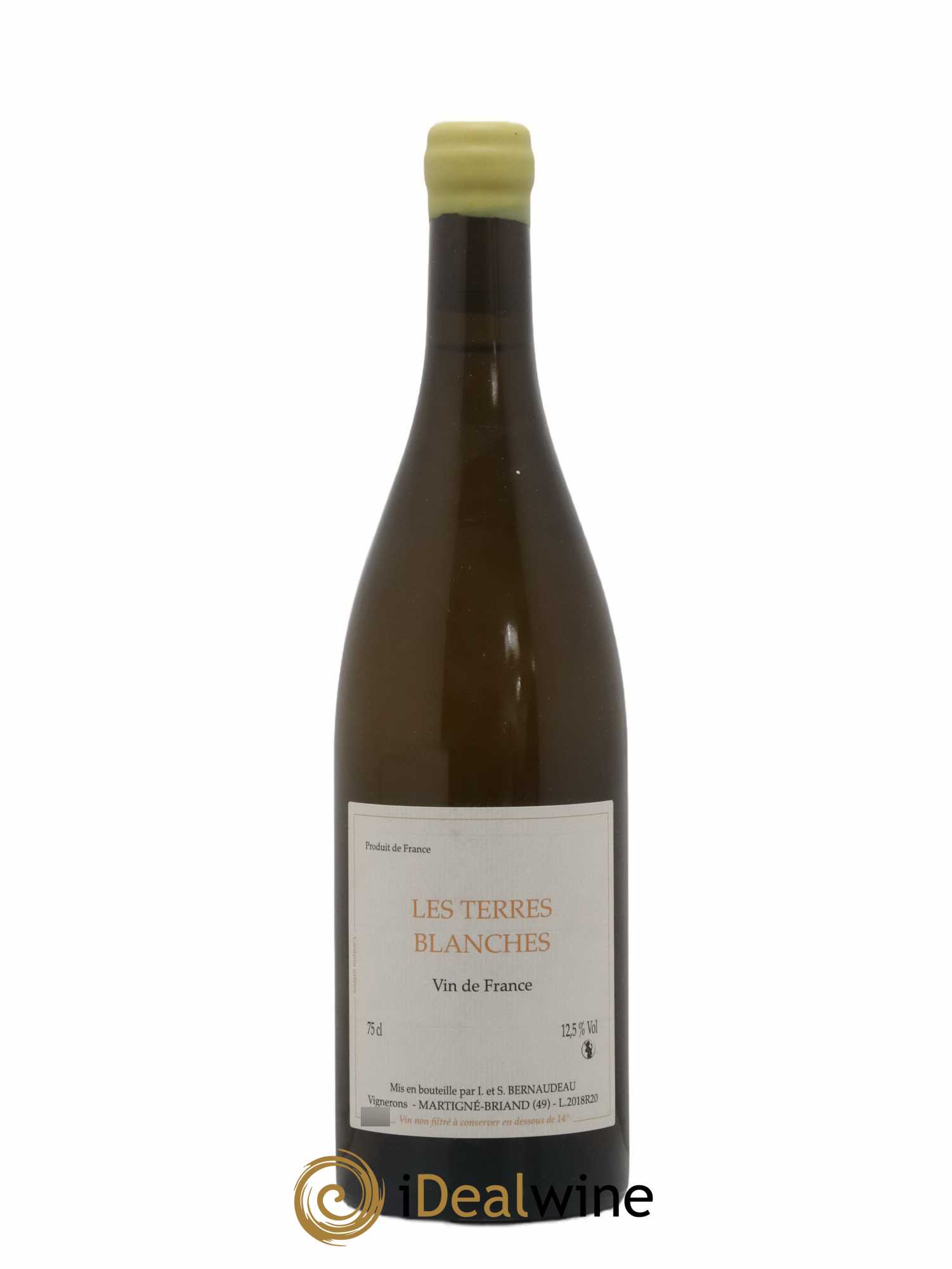 Vin de France Les Terres Blanches Stéphane Bernaudeau 2018 - Lot de 1 bouteille - 0
