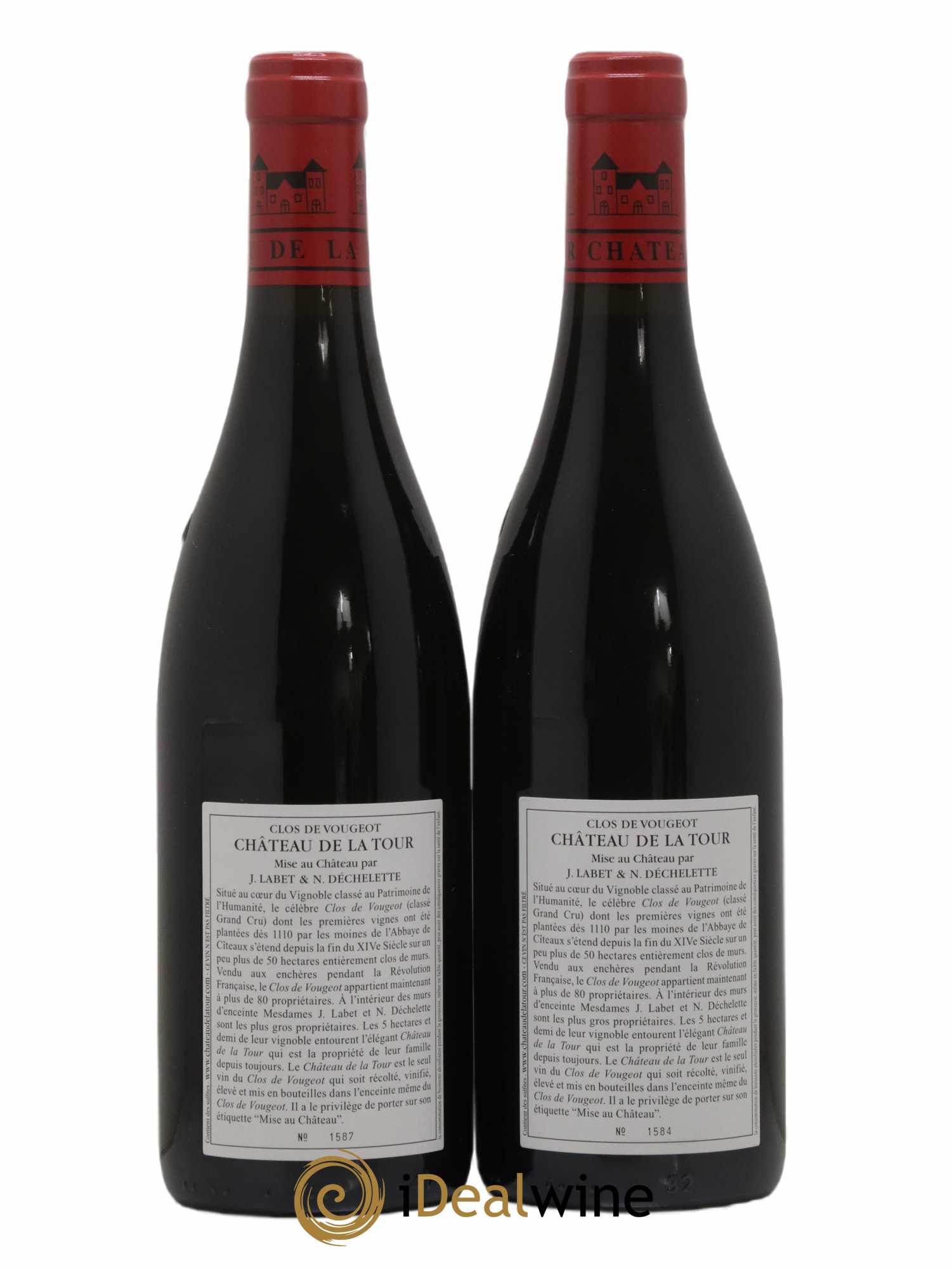 Clos de Vougeot Grand Cru Château de La Tour  2015 - Lotto di 2 bottiglie - 1