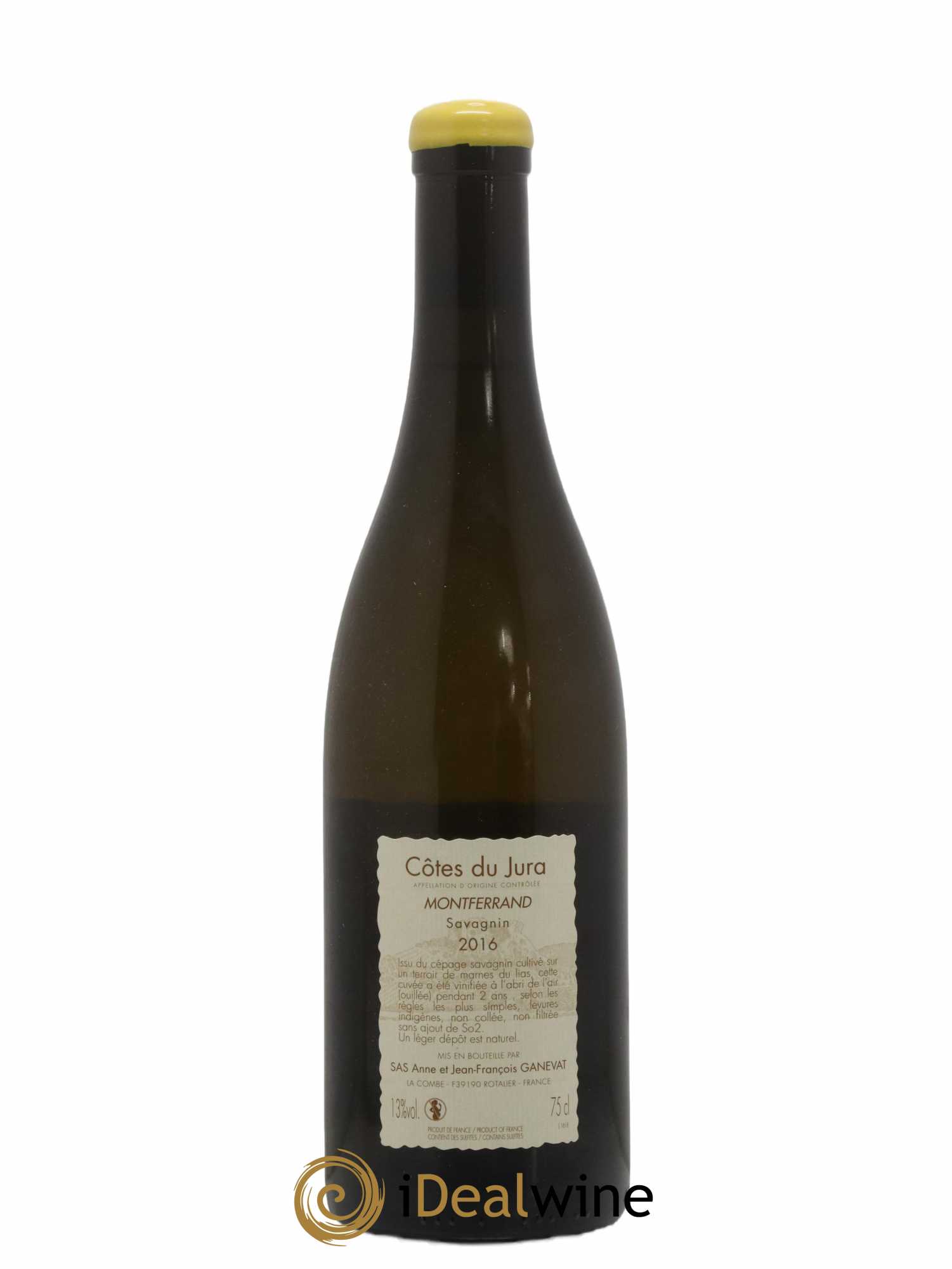 Côtes du Jura Montferrand savagnin Anne et Jean François Ganevat 2016 - Lot de 1 bouteille - 1