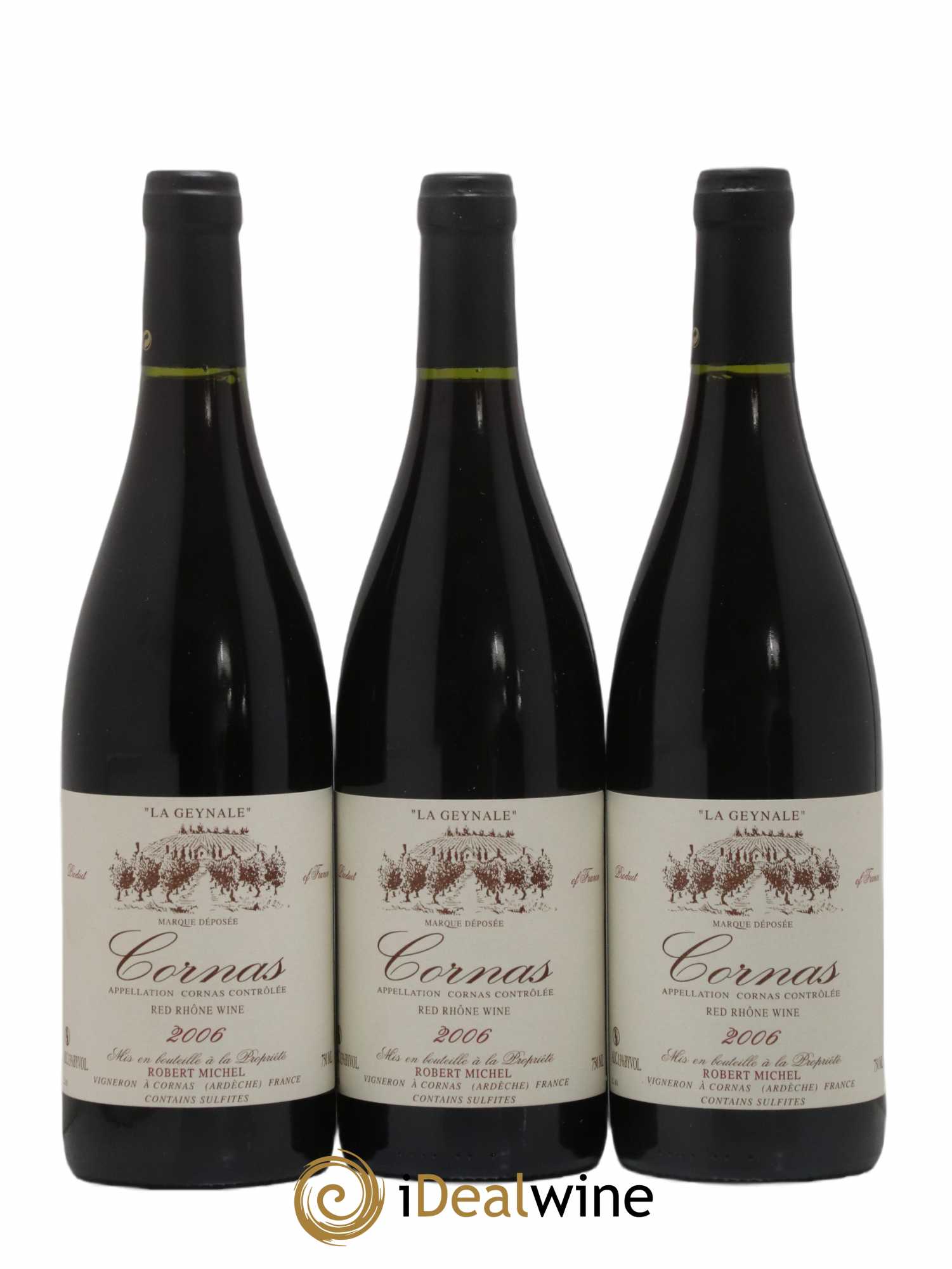 Cornas La Geynale Robert Michel 2006 - Lot de 3 bouteilles - 0