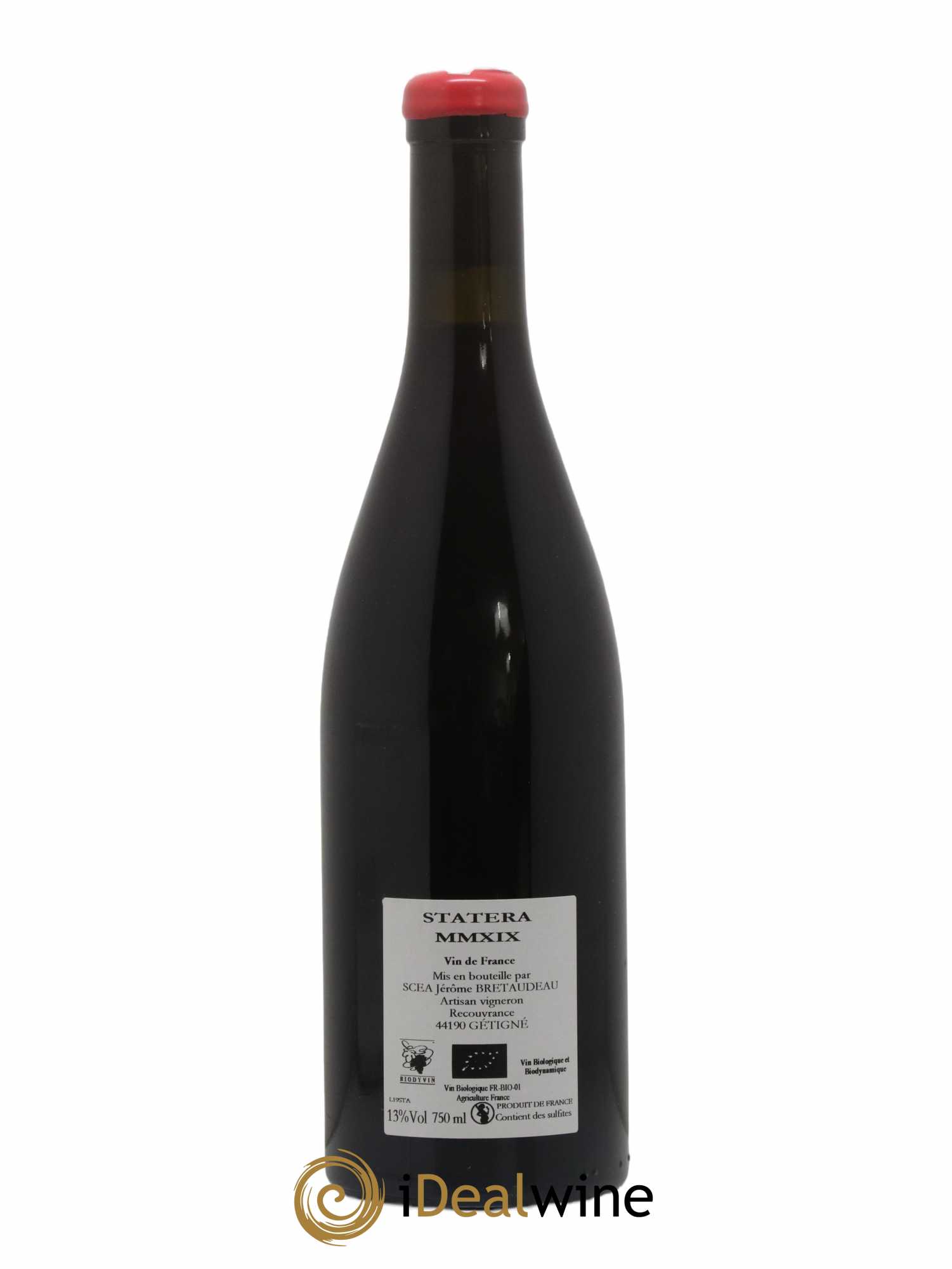 Vin de France Statera Jérôme Bretaudeau - Domaine de Bellevue 2019 - Lot de 1 bouteille - 1