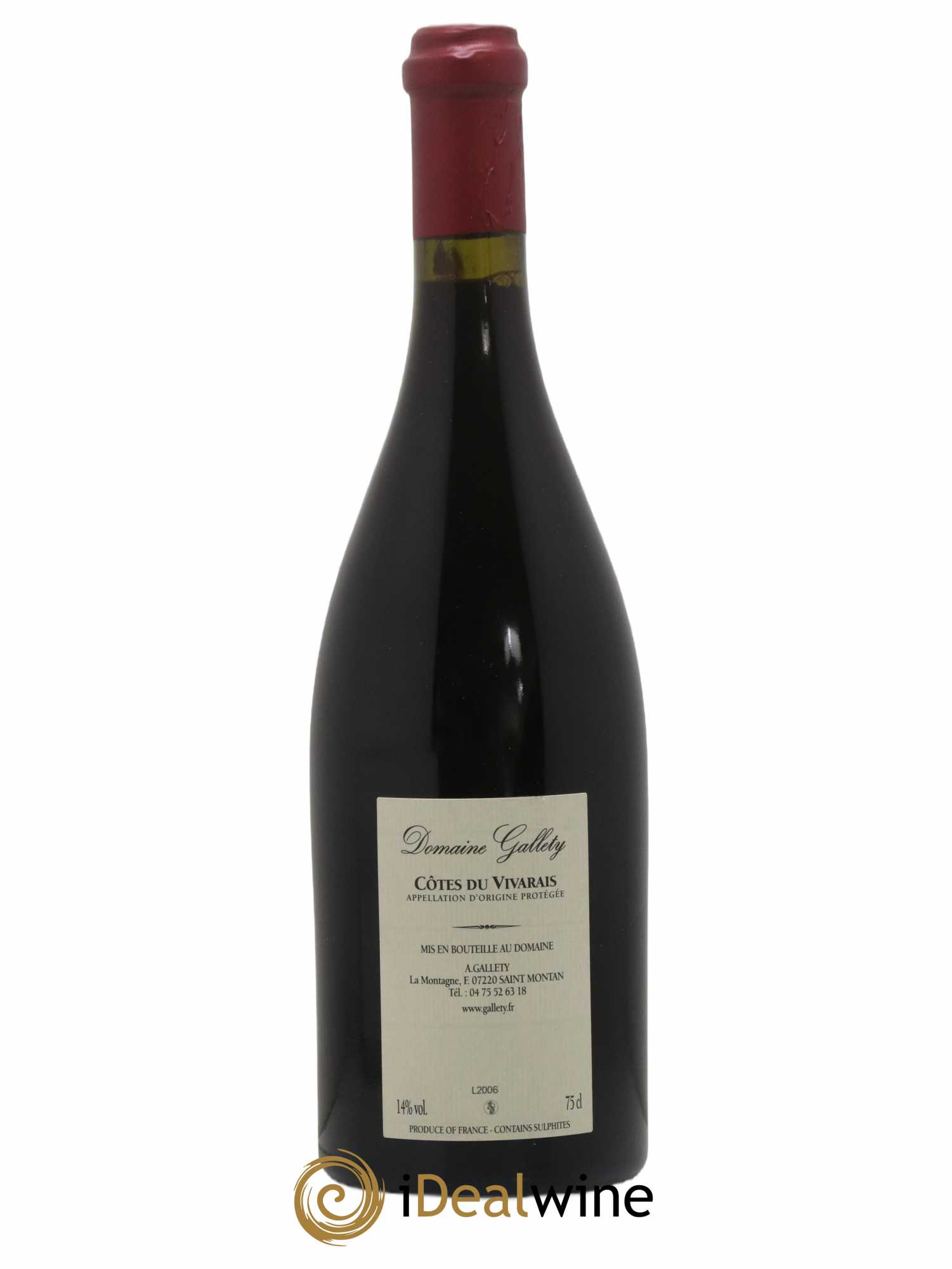 Côtes du Vivarais Clos Latin Gallety (Domaine) 2016 - Lot de 1 bouteille - 1