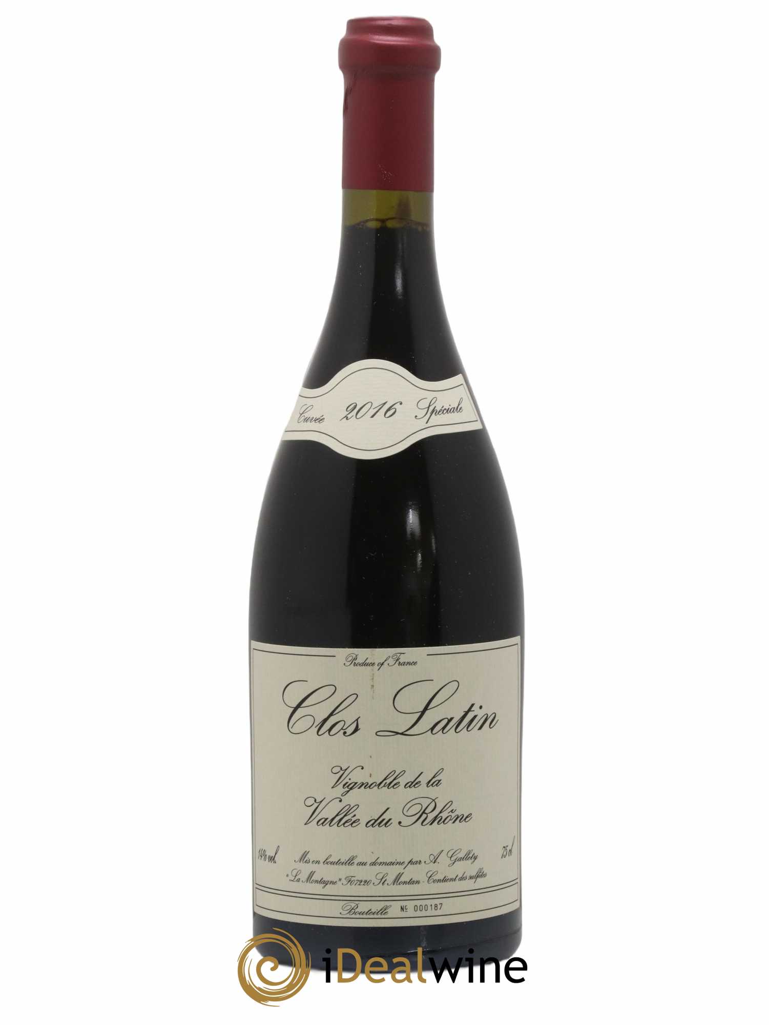 Côtes du Vivarais Clos Latin Gallety (Domaine) 2016 - Lot de 1 bouteille - 0