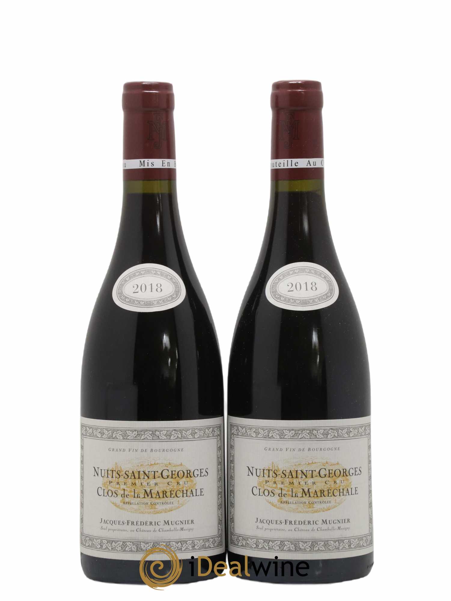 Nuits-Saint-Georges 1er Cru Clos de La Maréchale Jacques-Frédéric Mugnier 2018 - Lot de 2 bouteilles - 0