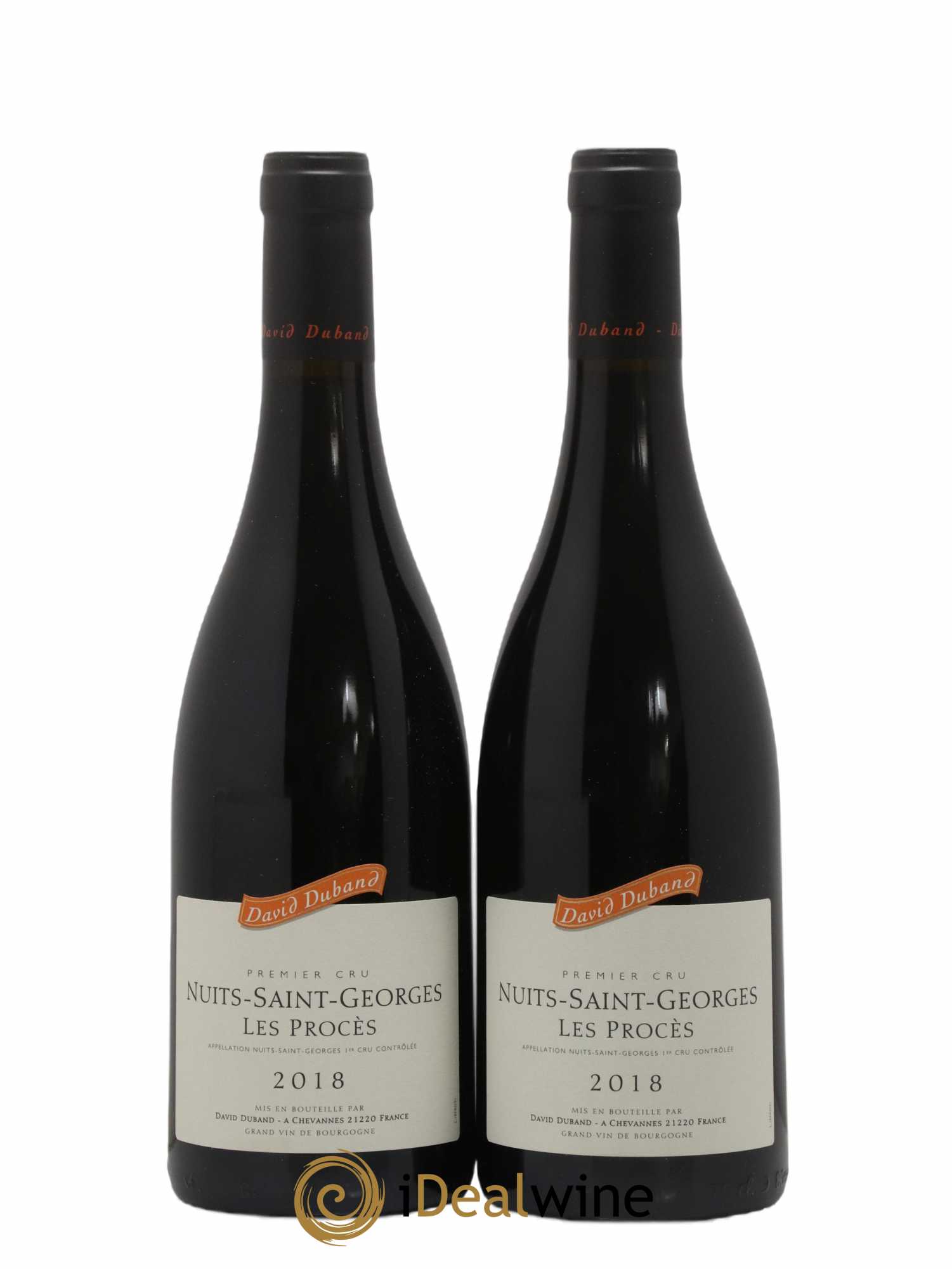 Nuits-Saint-Georges 1er Cru Les Procès David Duband (Domaine) 2018 - Lot de 2 bouteilles - 0