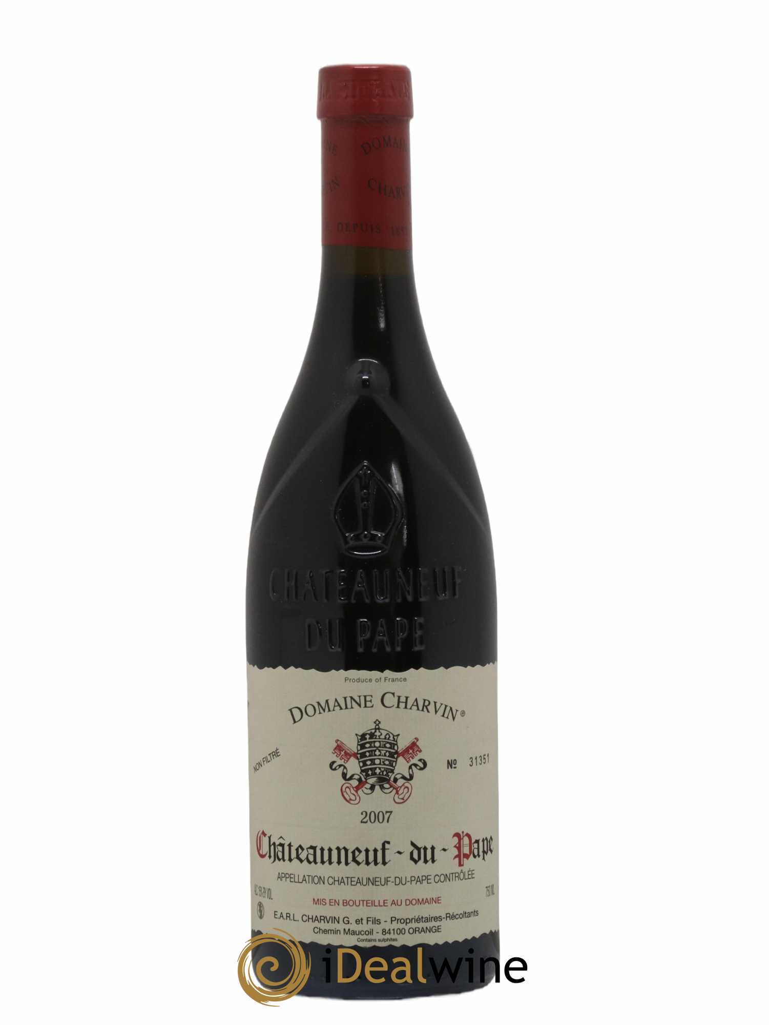 Châteauneuf-du-Pape Charvin (Domaine) 2007 - Lot de 1 bouteille - 0