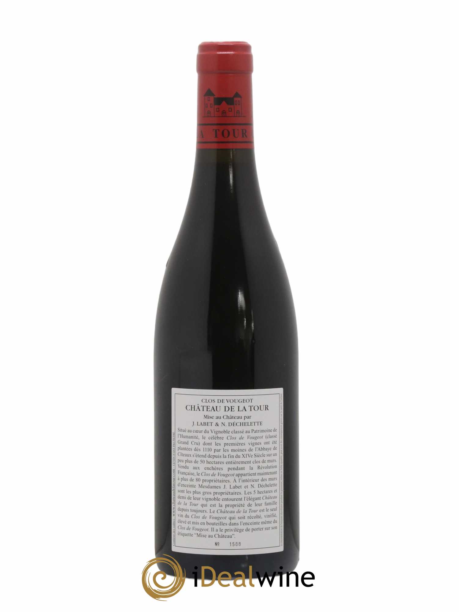 Clos de Vougeot Grand Cru Château de La Tour 2015 - Lot de 1 bouteille - 1