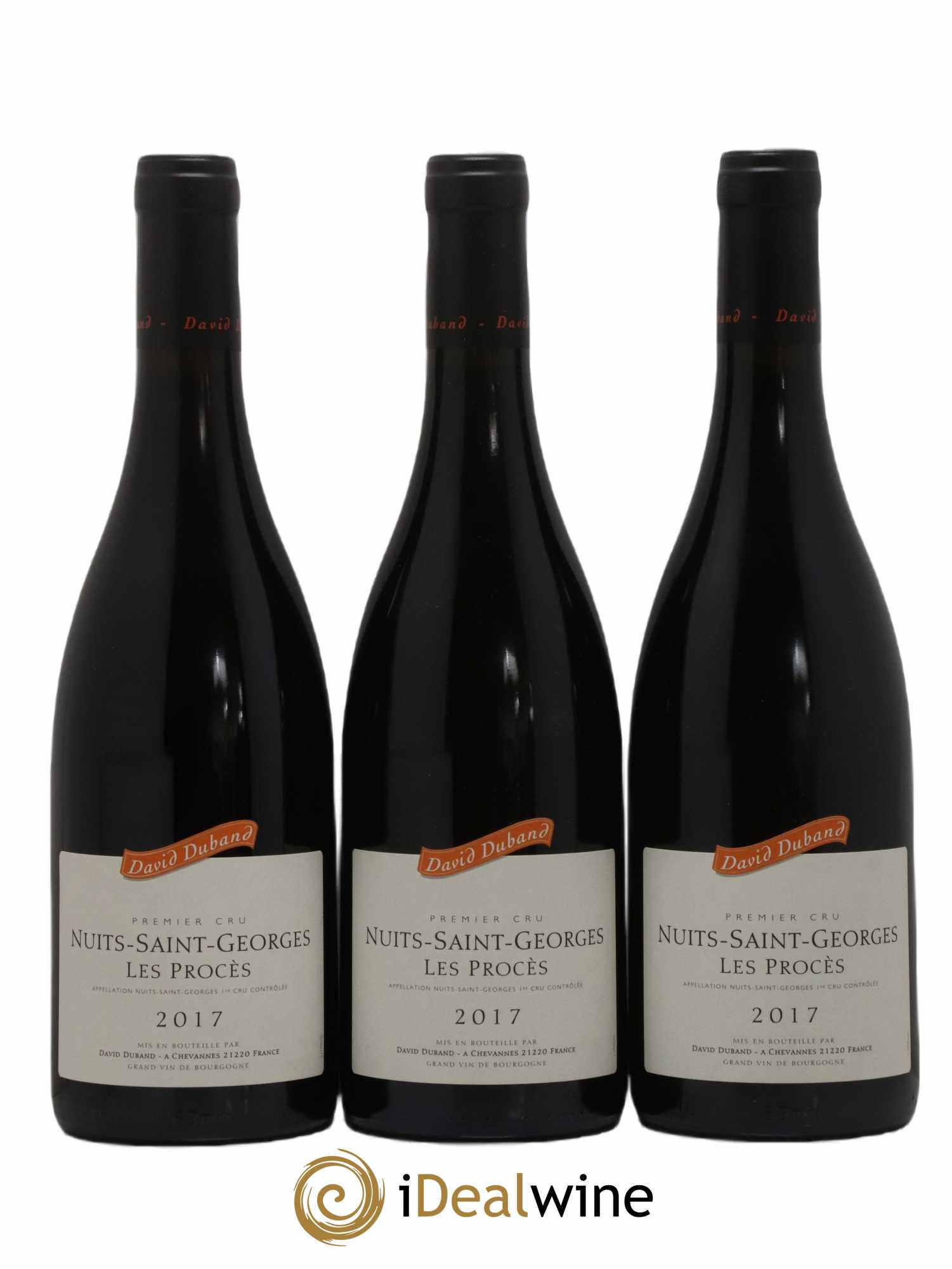 Nuits-Saint-Georges 1er Cru Les Procès David Duband (Domaine) 2017 - Lot de 3 bouteilles - 0