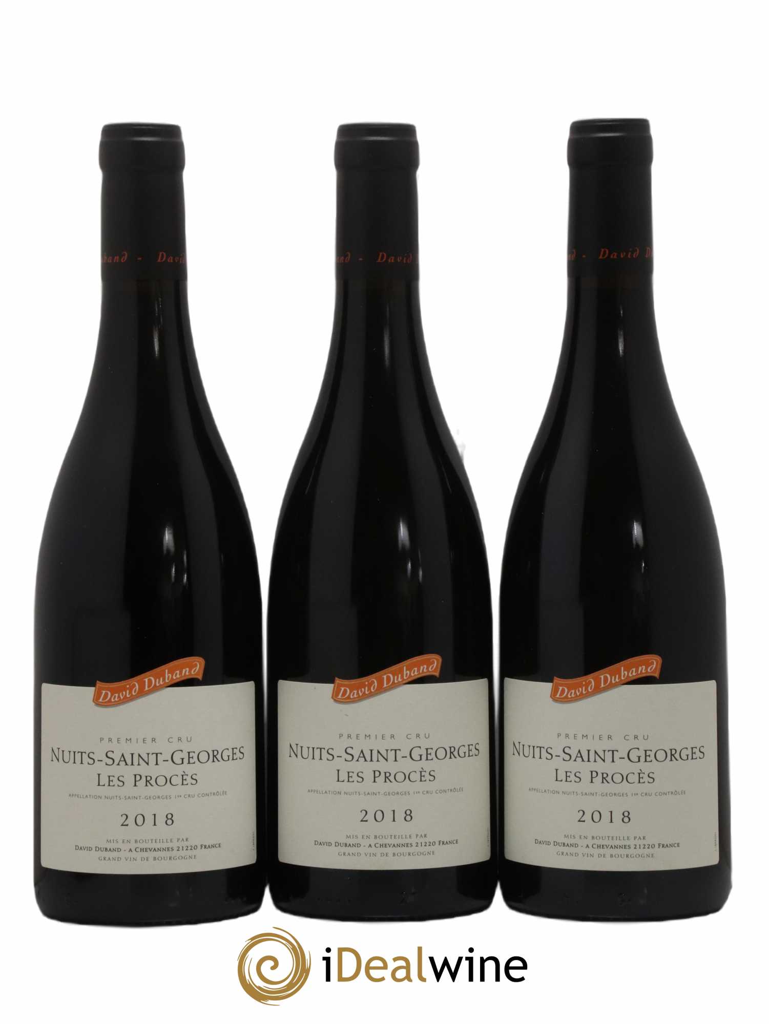 Nuits-Saint-Georges 1er Cru Les Procès David Duband (Domaine) 2018 - Lot de 3 bouteilles - 0