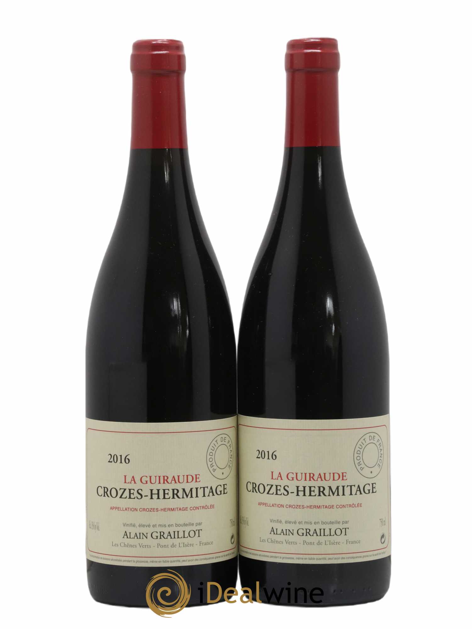 Crozes-Hermitage La Guiraude Domaine Graillot 2016 - Lot de 2 bouteilles - 0