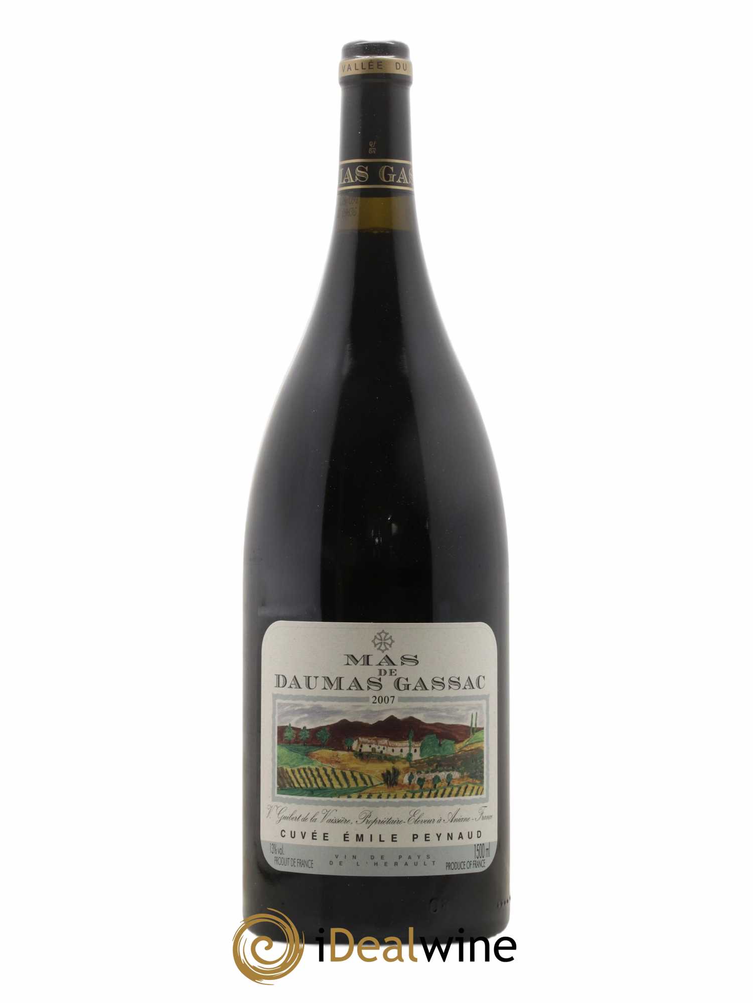 Pays d'Hérault Mas de Daumas Gassac Cuvée Emile Peynaud Famille Guibert de La Vaissière  2007 - Lot de 1 magnum - 1