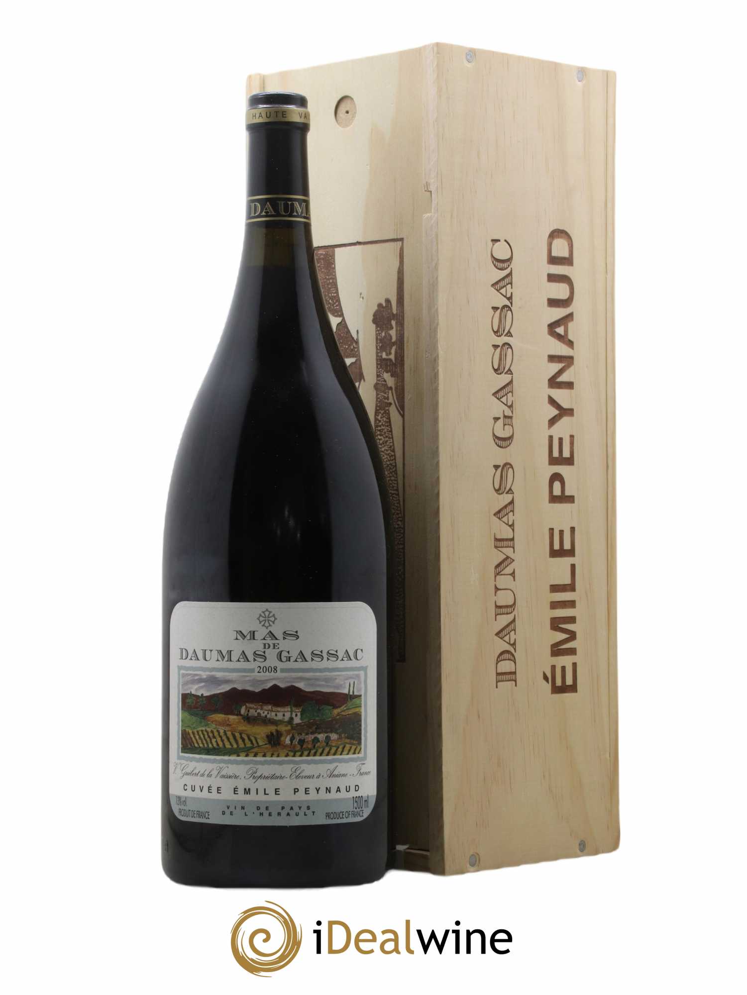 Pays d'Hérault Mas de Daumas Gassac Cuvée Emile Peynaud Famille Guibert de La Vaissière 2008 - Lot de 1 magnum - 0