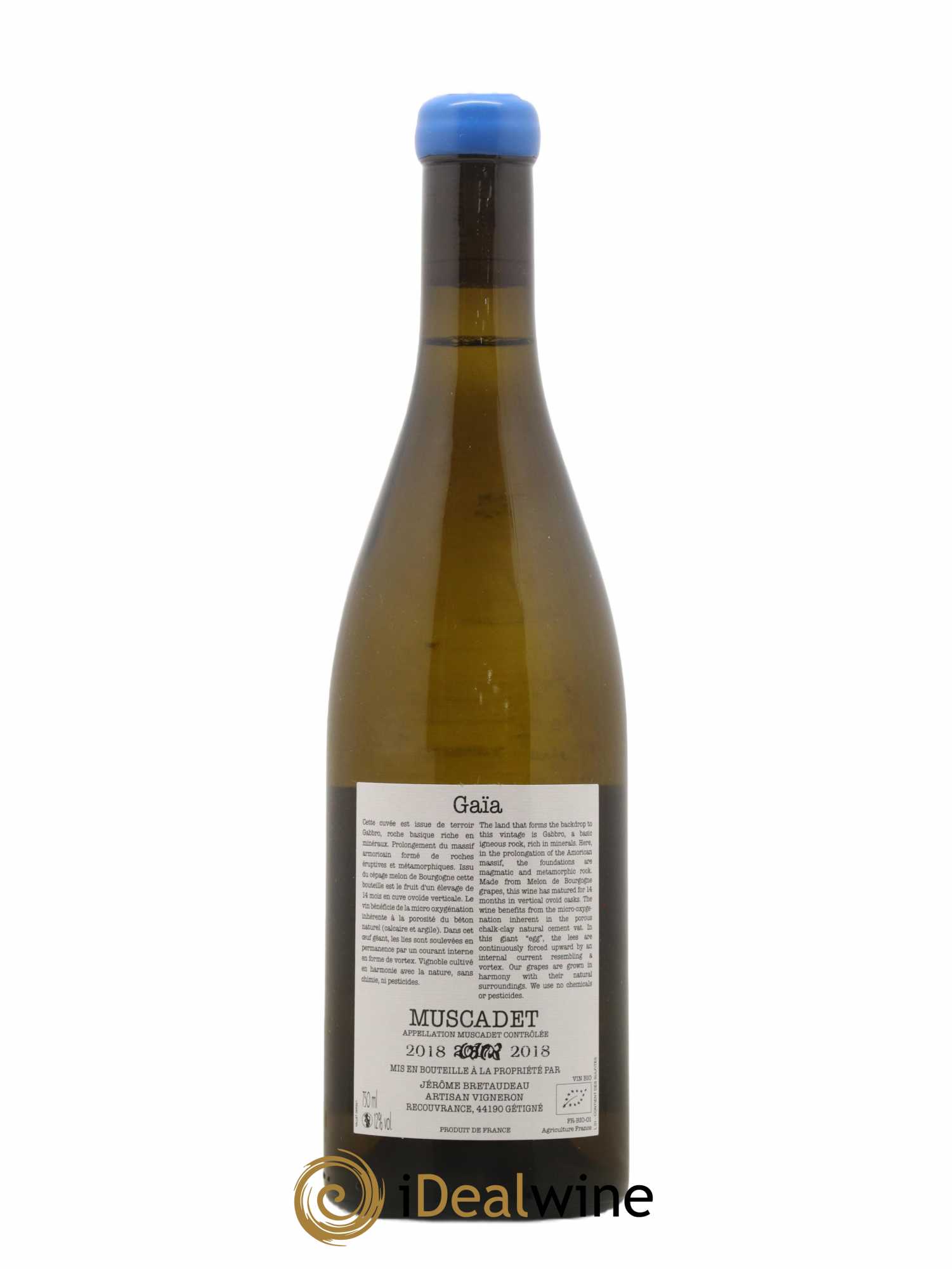 Muscadet-Sèvre-et-Maine Gaia Jérôme Bretaudeau - Domaine de Bellevue  2018 - Lot de 1 bouteille - 1