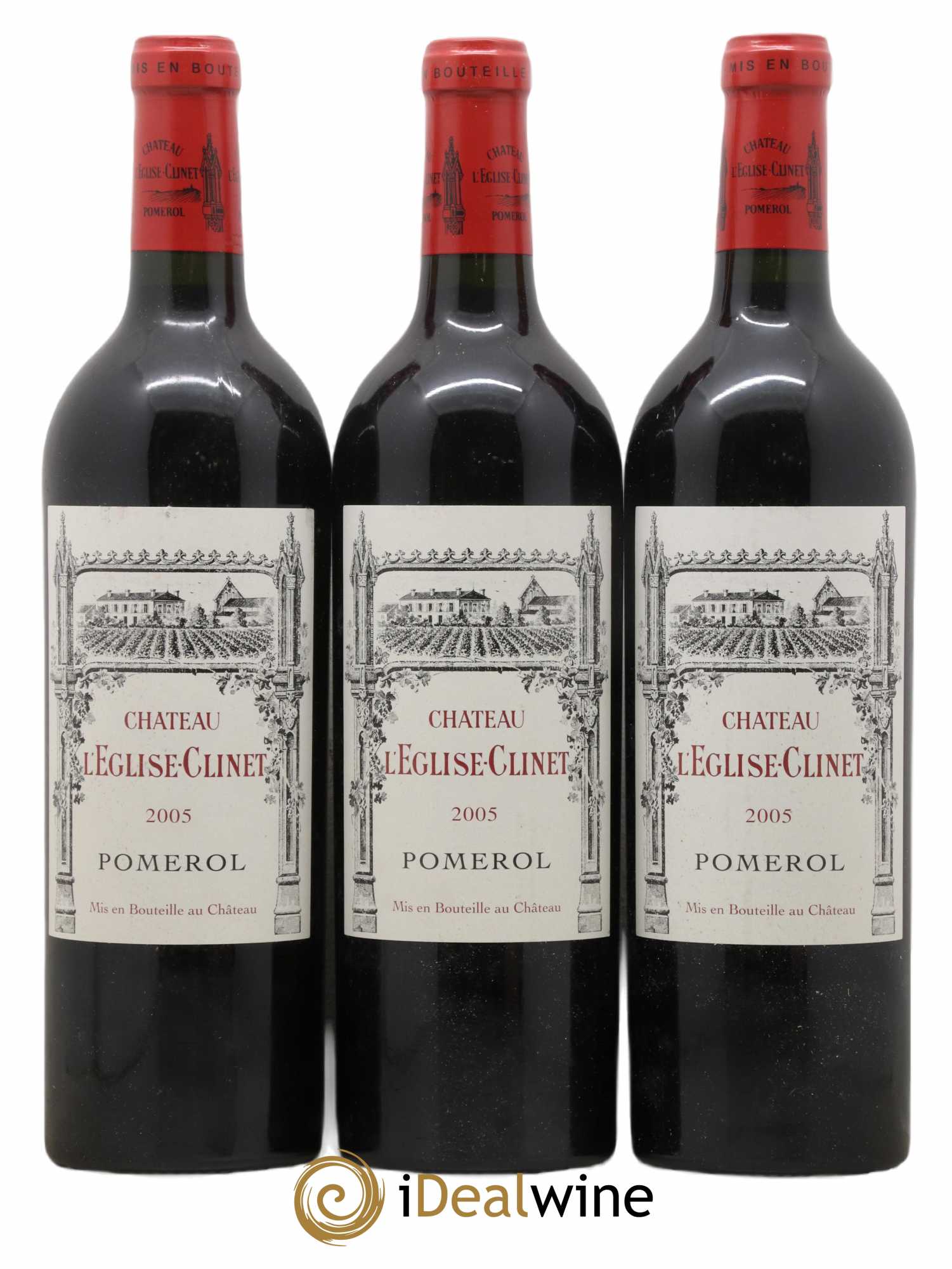 Château l' Église Clinet 2005 - Lot de 3 bouteilles - 0