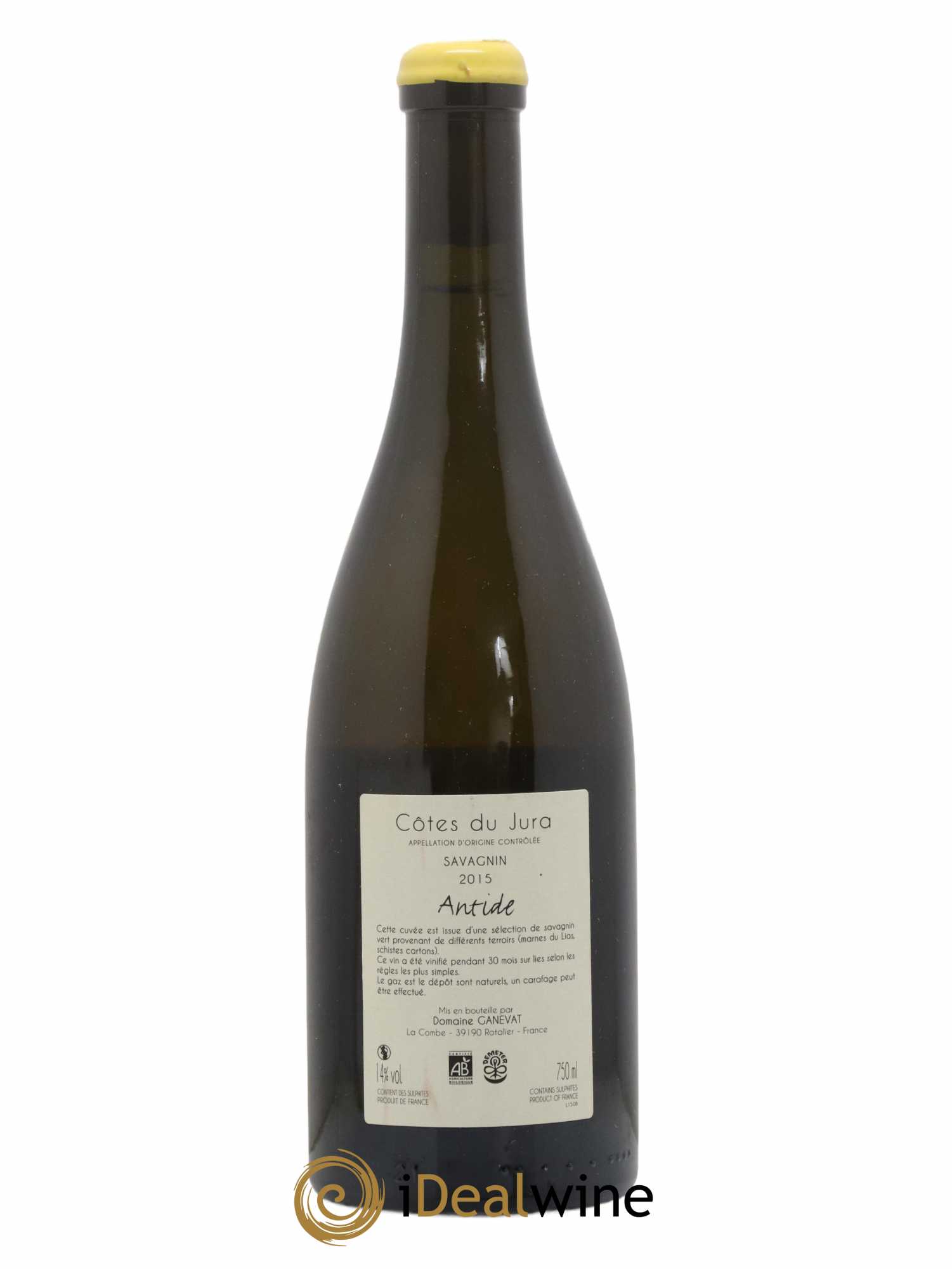 Côtes du Jura Savagnin Antide Jean-François Ganevat (Domaine) 2015 - Lot de 1 bouteille - 1