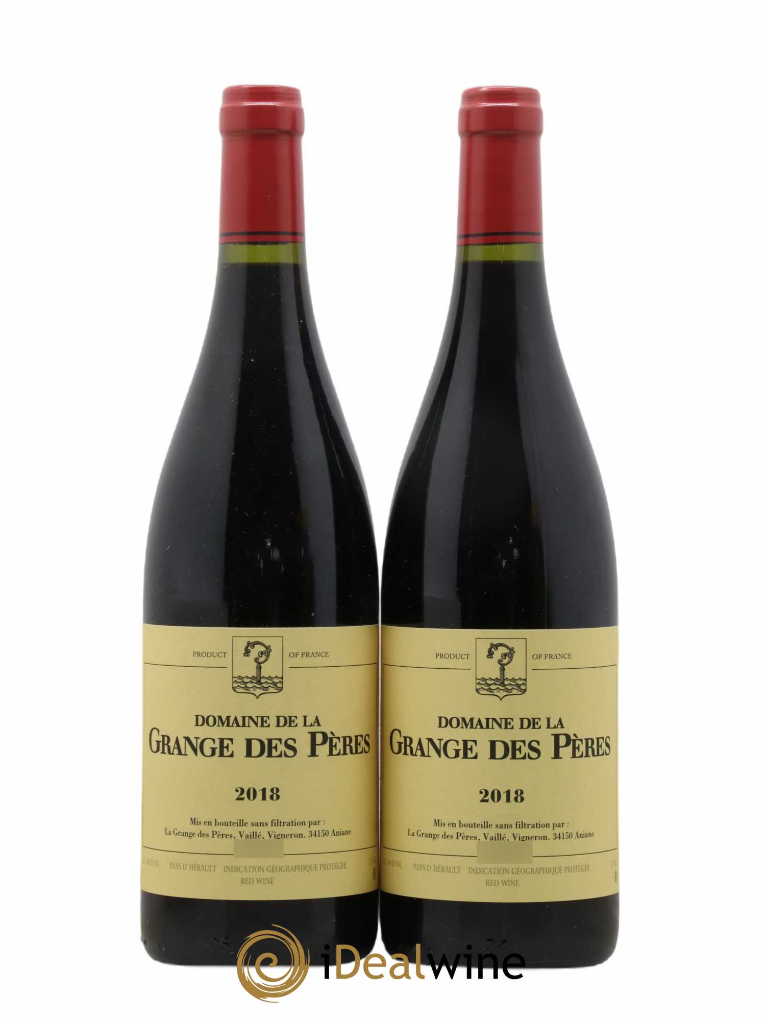 Pays d'Hérault Grange des Pères Laurent Vaillé 2018 - Lot de 2 bouteilles - 0