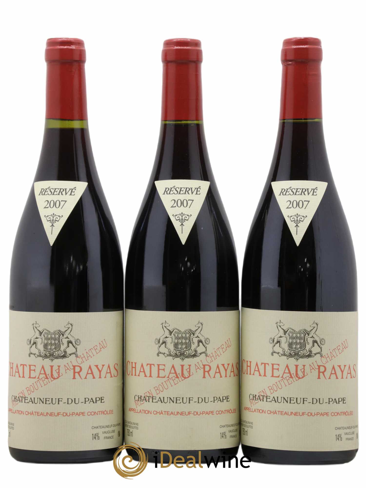 Châteauneuf-du-Pape Château Rayas Emmanuel Reynaud 2007 - Lot de 3 bouteilles - 0