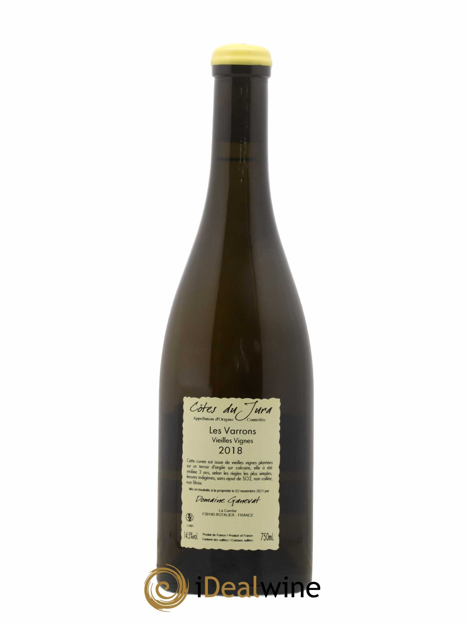 Côtes du Jura Les Varrons Vieilles Vignes Jean-François Ganevat (Domaine) 2018 - Lot de 1 bouteille - 1