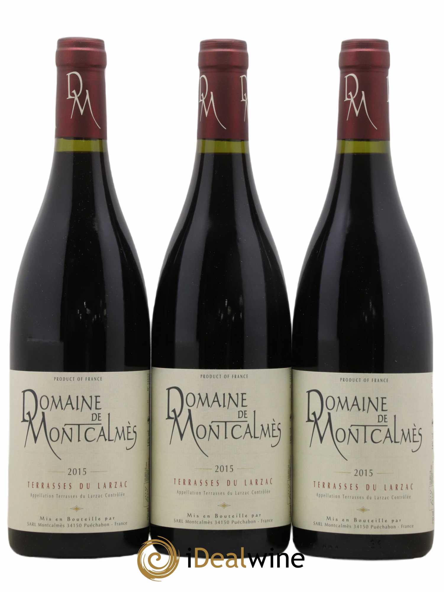 Terrasses du Larzac Domaine de Montcalmès Frédéric Pourtalié 2015 - Lot de 3 bouteilles - 0