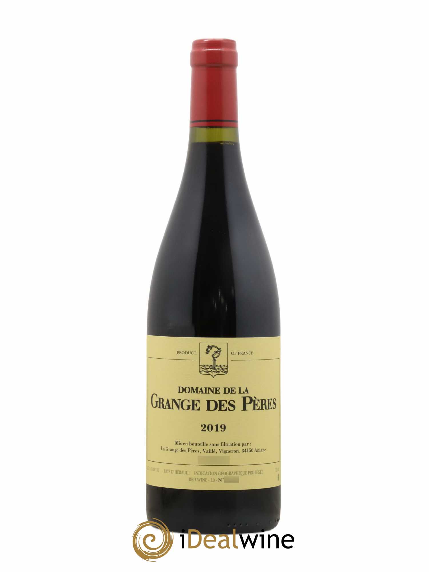 IGP Pays d'Hérault Grange des Pères Laurent Vaillé 2019 - Lot de 1 bouteille - 0