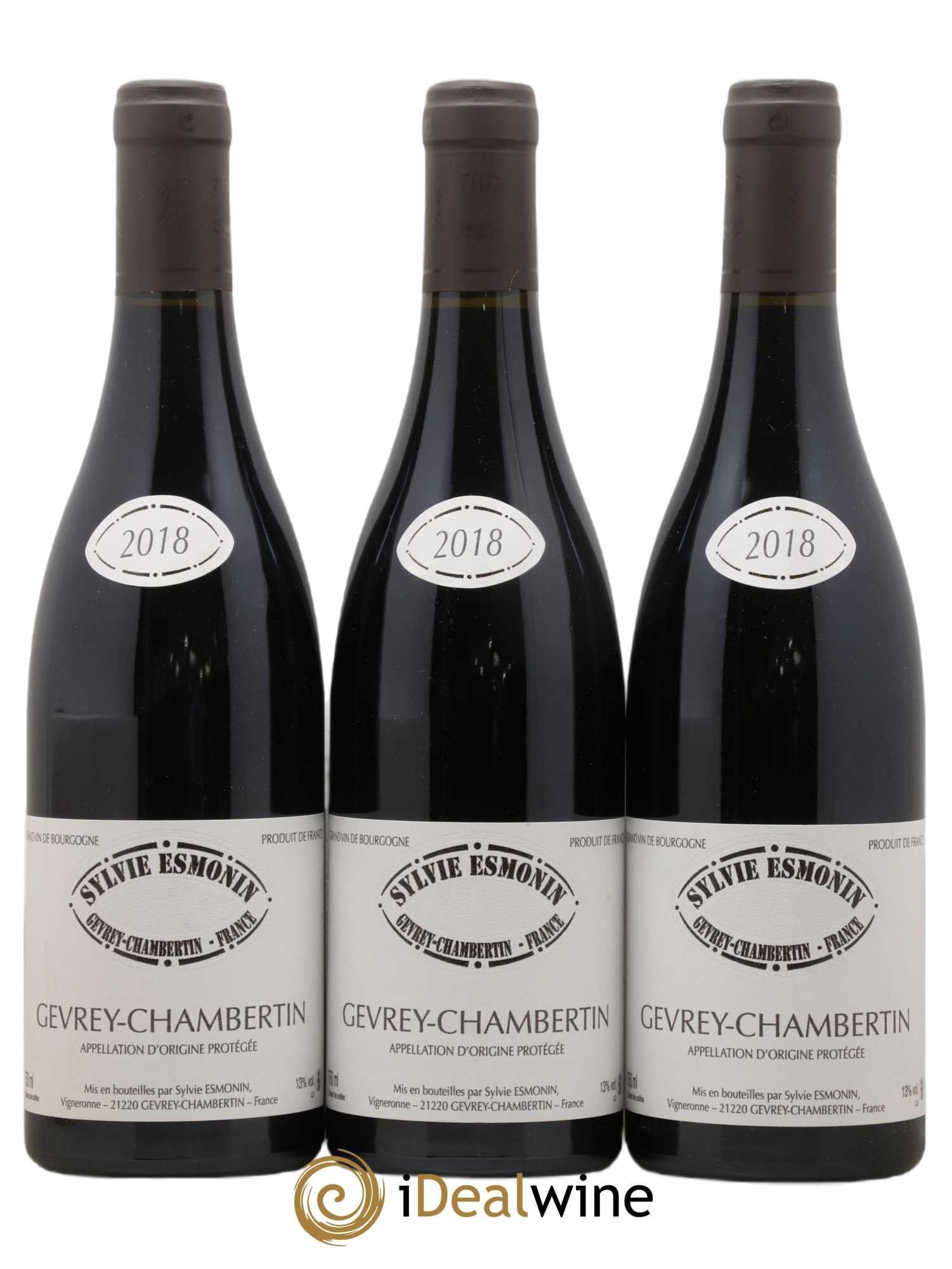 Gevrey-Chambertin Sylvie Esmonin 2018 - Lot de 3 bouteilles - 0