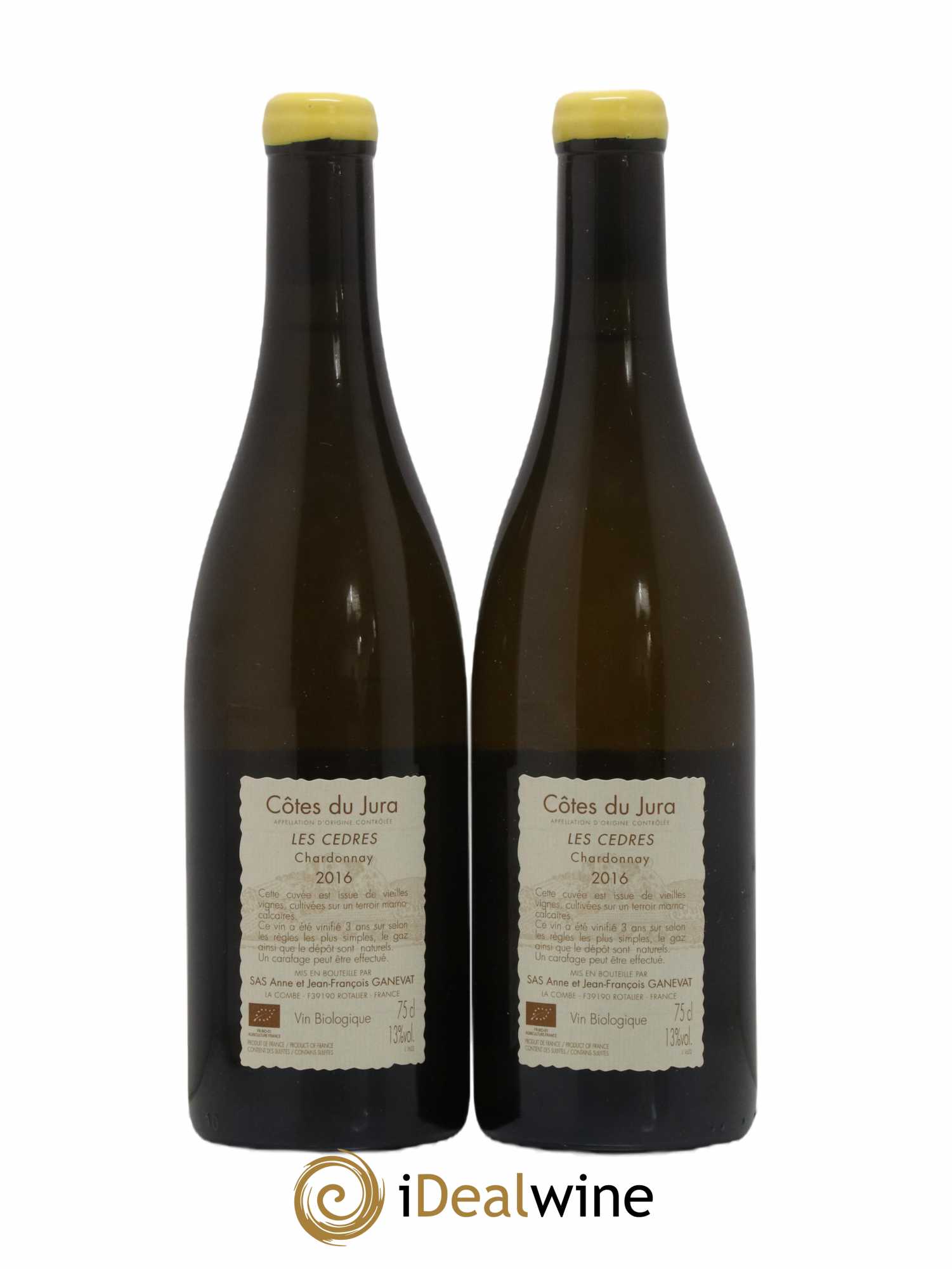 Vin de France (anciennement Côtes du Jura) Les Cèdres Anne et Jean François Ganevat 2016 - Lot de 2 bouteilles - 1
