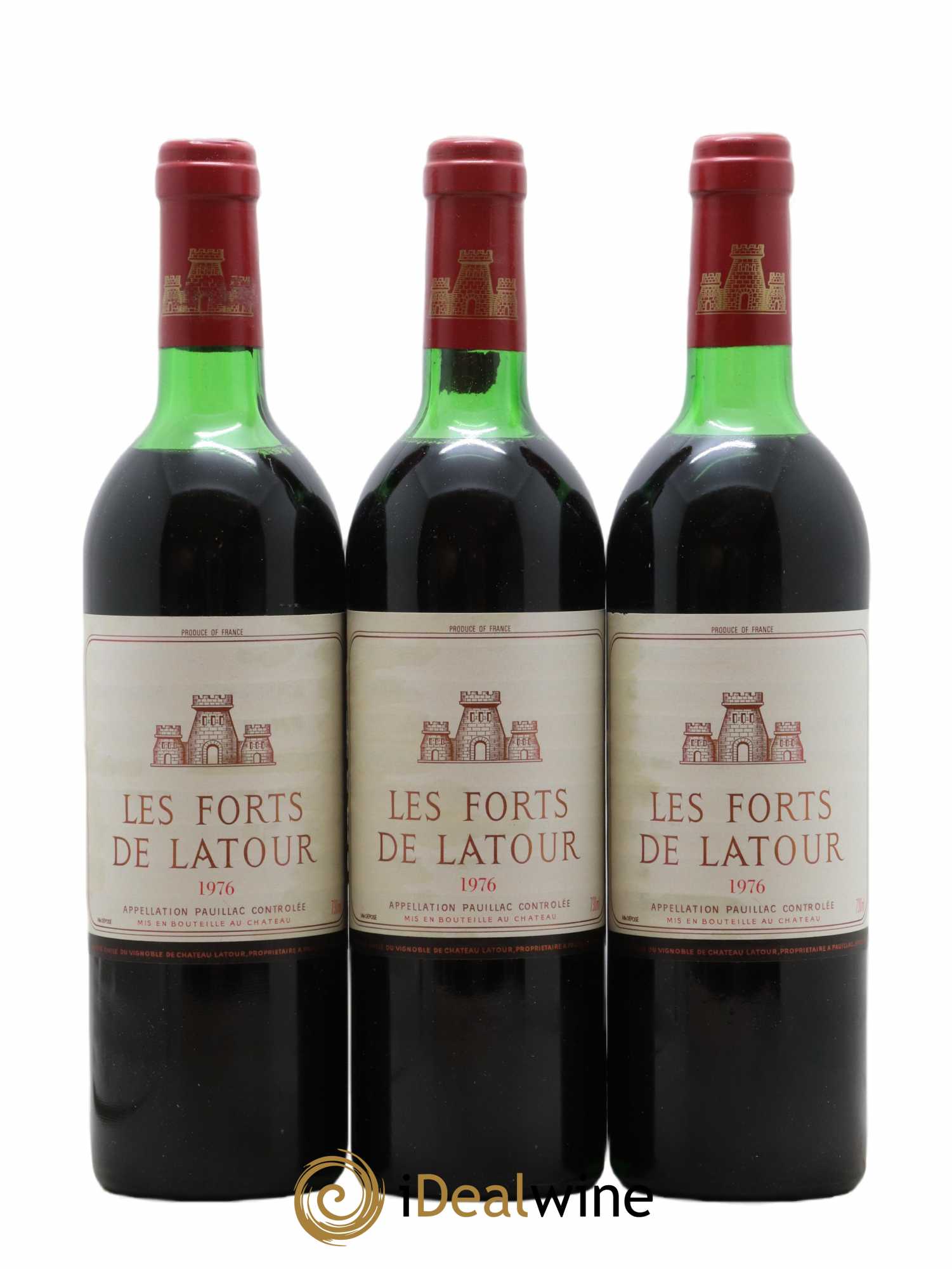 Les Forts de Latour Second Vin 1976 - Lot de 3 bouteilles - 0
