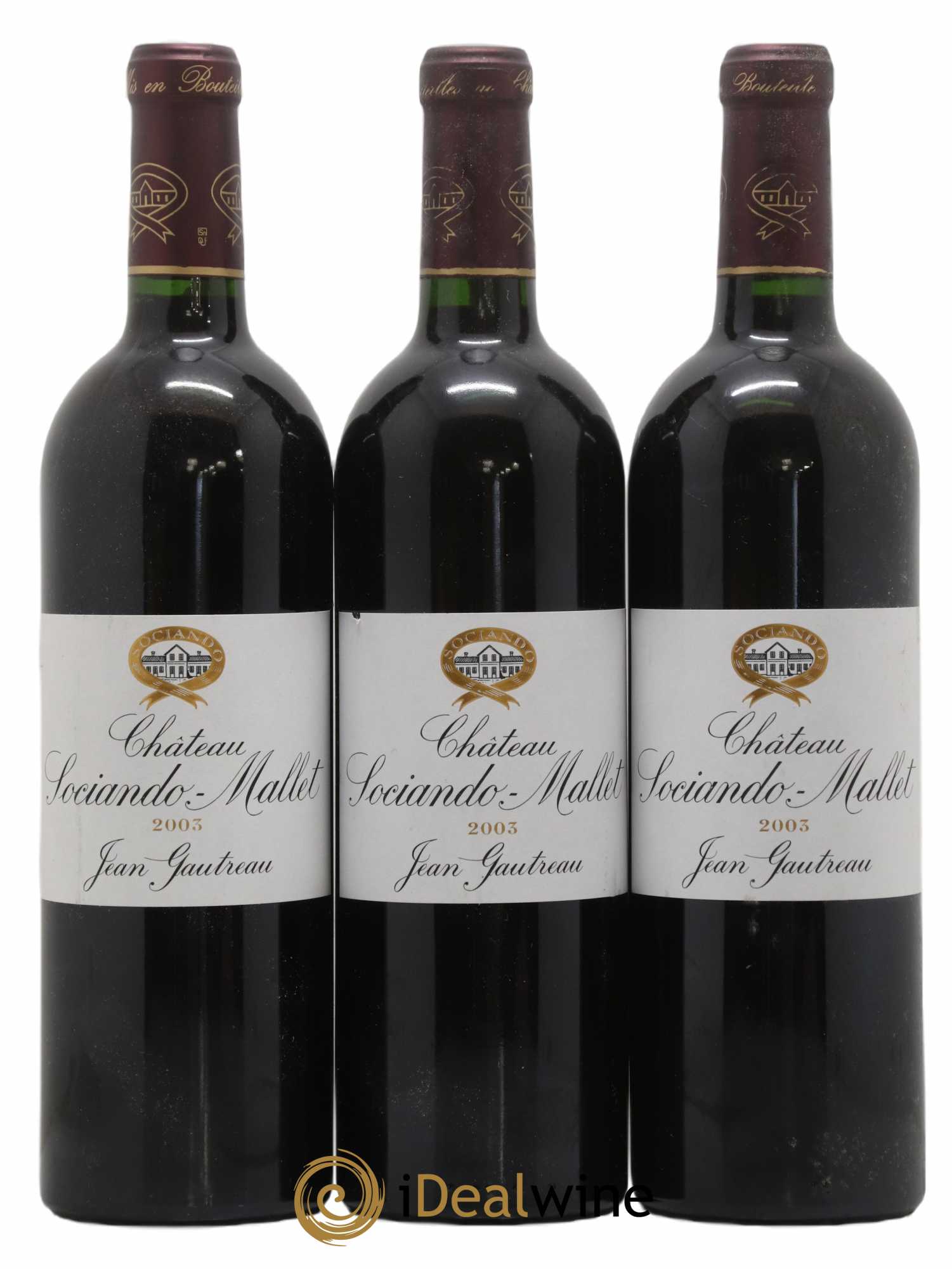 Château Sociando Mallet 2003 - Lot of 6 bottles - 2