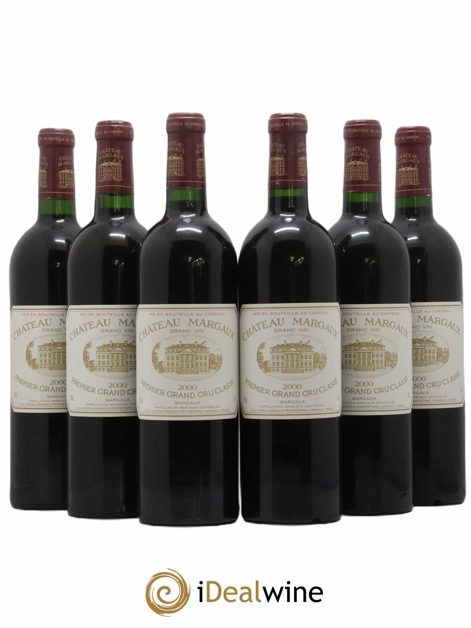 Château Margaux 1er Grand Cru Classé 2000 - Lot de 6 bouteilles - 0
