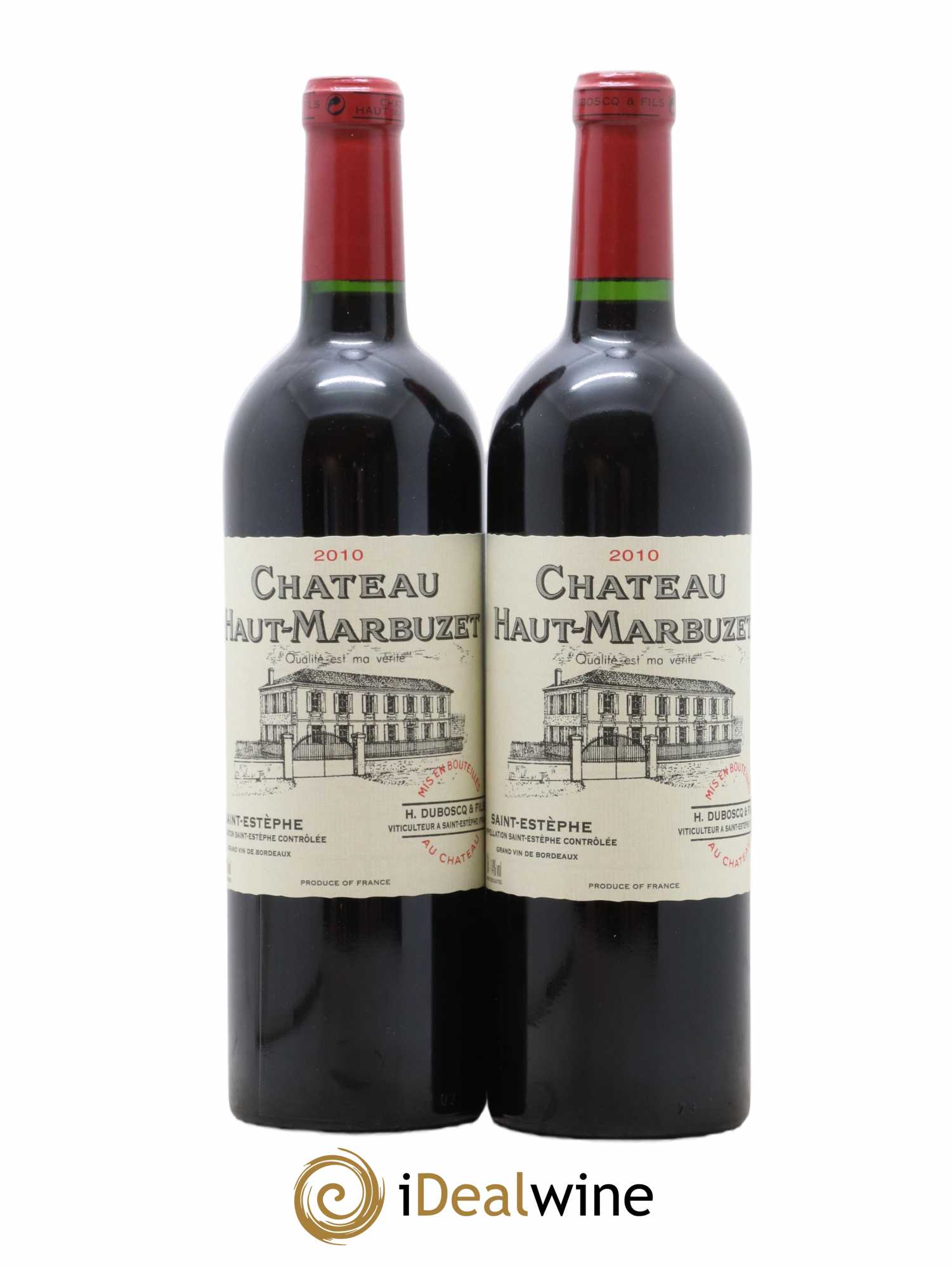 Château Haut Marbuzet 2010 - Lot of 2 bottles - 0