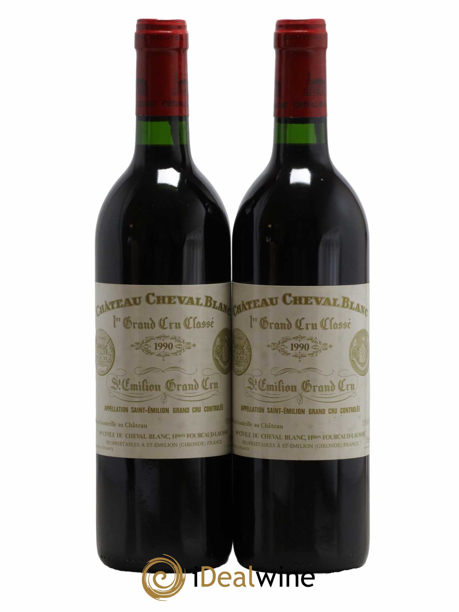 Château Cheval Blanc 1er Grand Cru Classé A 1990 - Lot de 2 bouteilles - 0