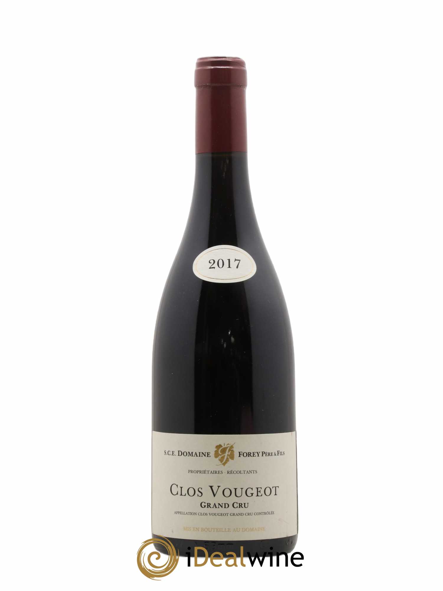 Clos de Vougeot Grand Cru Forey Père et Fils (Domaine) 2017 - Lot de 1 bouteille - 0
