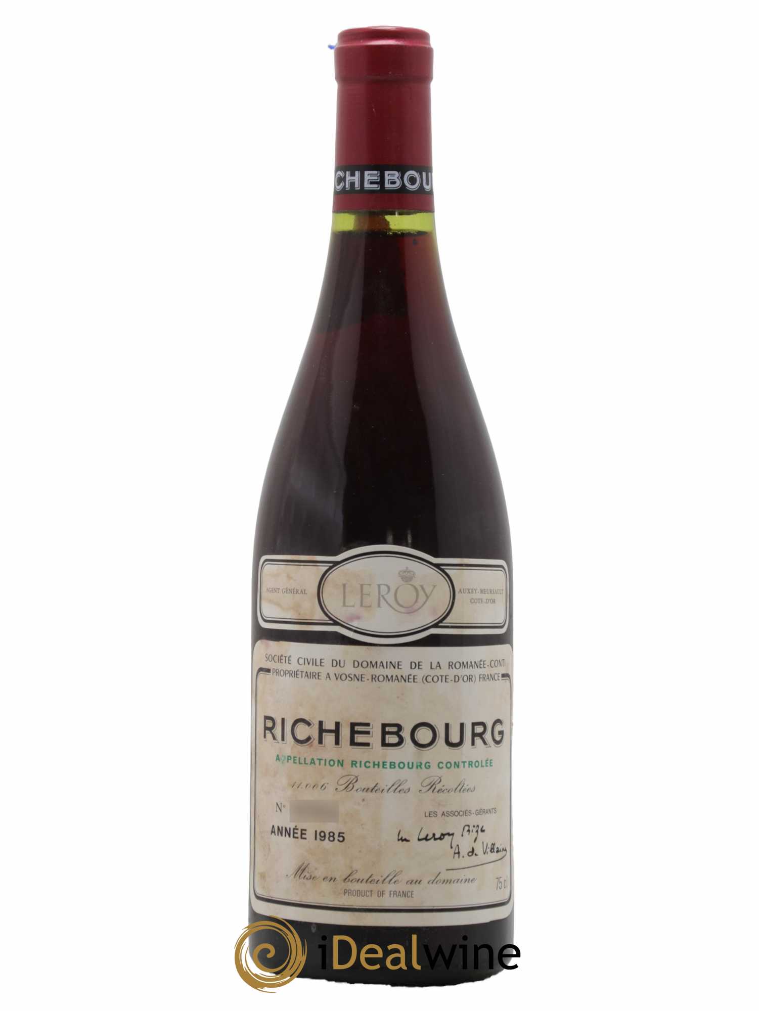 Richebourg Grand Cru Domaine de la Romanée-Conti 1985 - Lot de 1 bouteille - 0