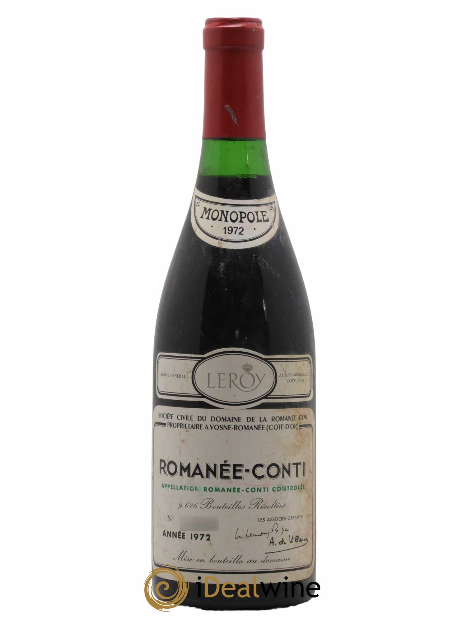 Romanée-Conti Grand Cru Domaine de la Romanée-Conti 1972 - Lot de 1 bouteille - 0