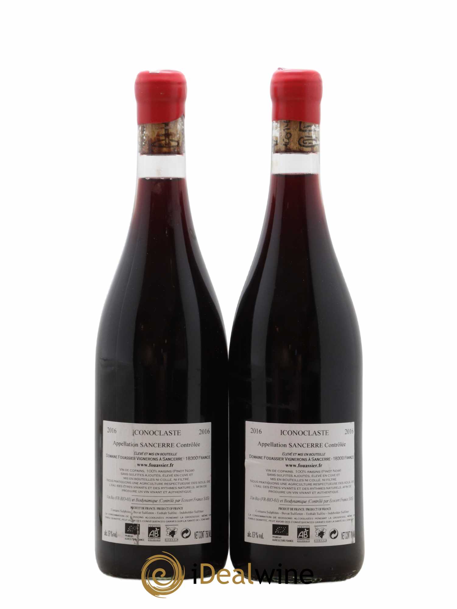 Sancerre Fouassier (Domaine) Iconoclaste 2016 - Lot de 2 bouteilles - 1