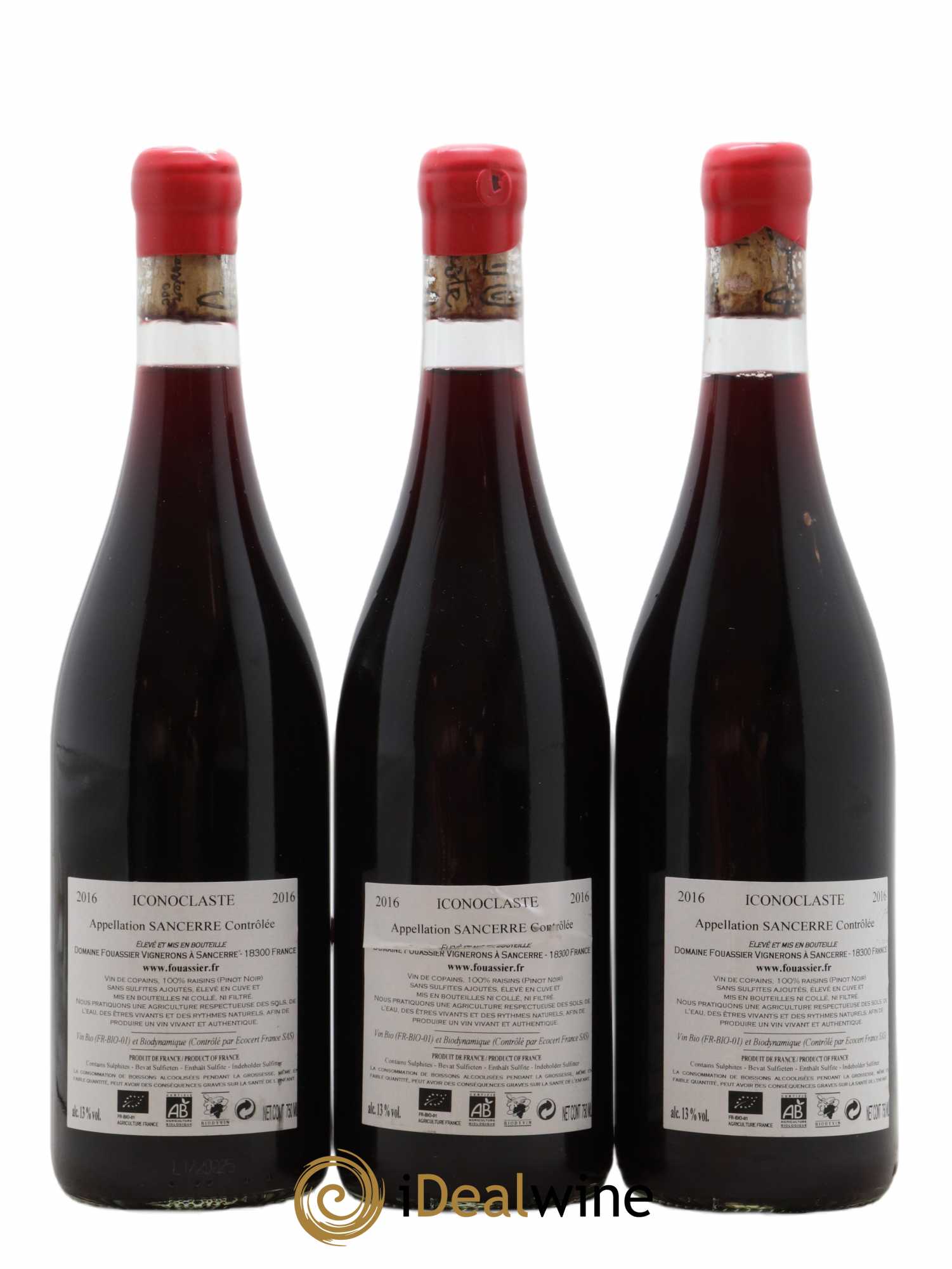 Sancerre Fouassier (Domaine) Iconoclaste 2016 - Lot de 3 bouteilles - 1