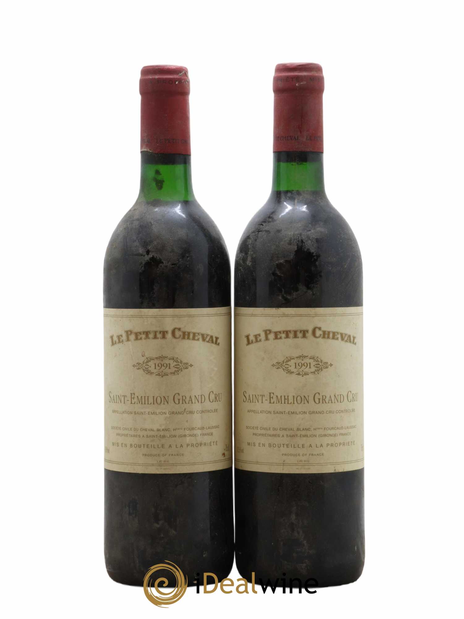 Le Petit Cheval Second Vin 1991 - Lot de 2 bouteilles - 0