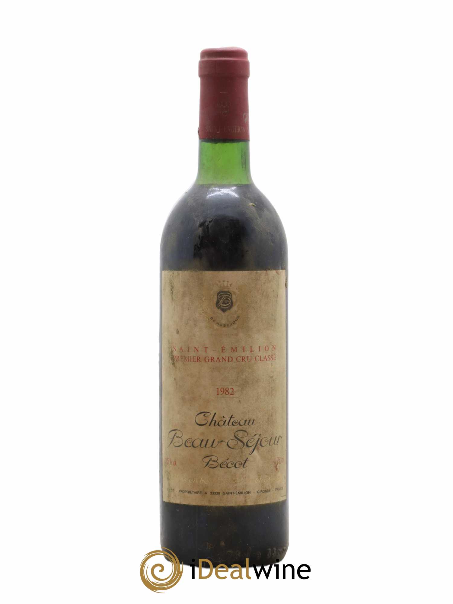 Château Beau-Séjour Bécot 1er Grand Cru Classé B 1982 - Lot de 1 bouteille - 0