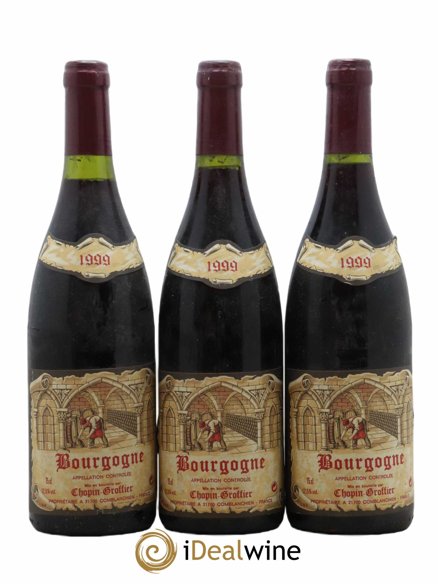 Bourgogne Chopin Groffier 1999 - Lot de 3 bouteilles - 0