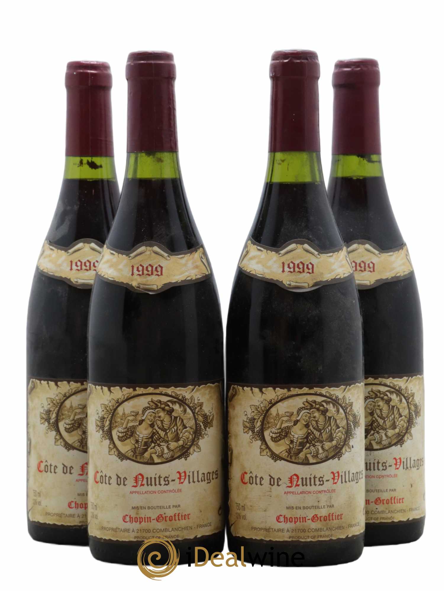 Côte de Nuits-Villages Chopin Groffier 1999 - Lot de 4 bouteilles - 0