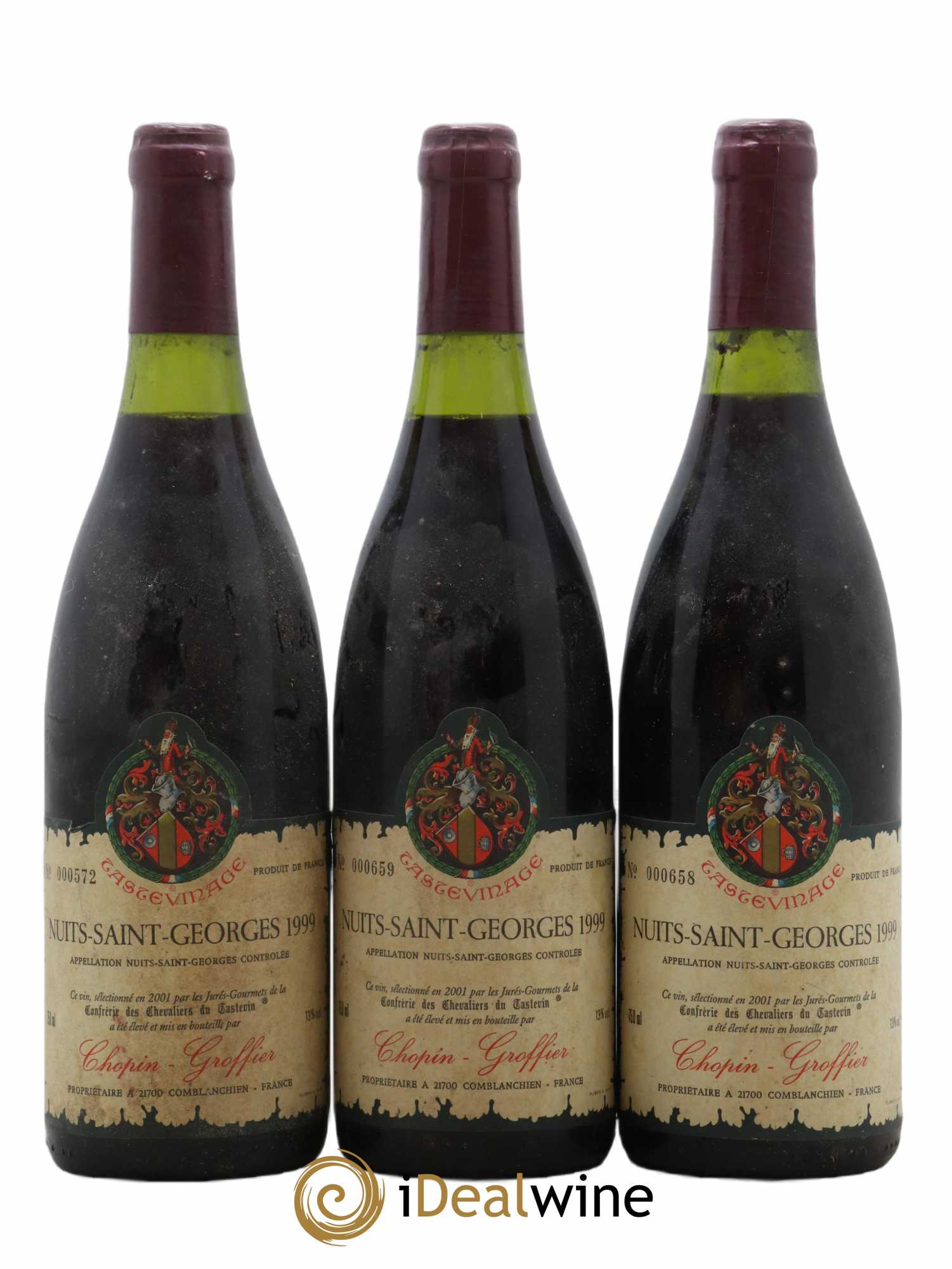 Nuits-Saint-Georges 1999 - Posten von 3 Flaschen - 0