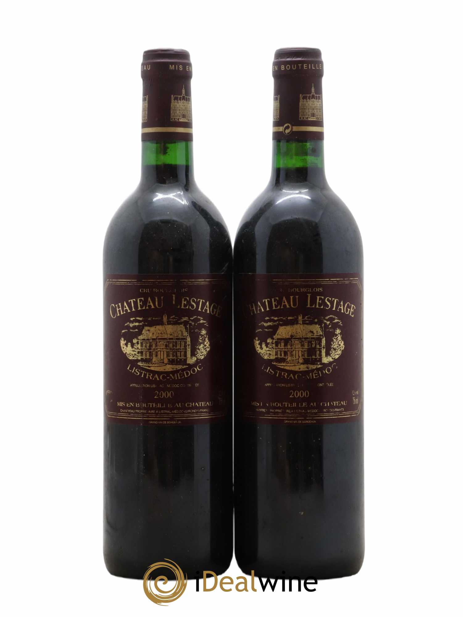 Château Lestage Cru Bourgeois (sans prix de réserve) 2000 - Lot de 2 bouteilles - 0