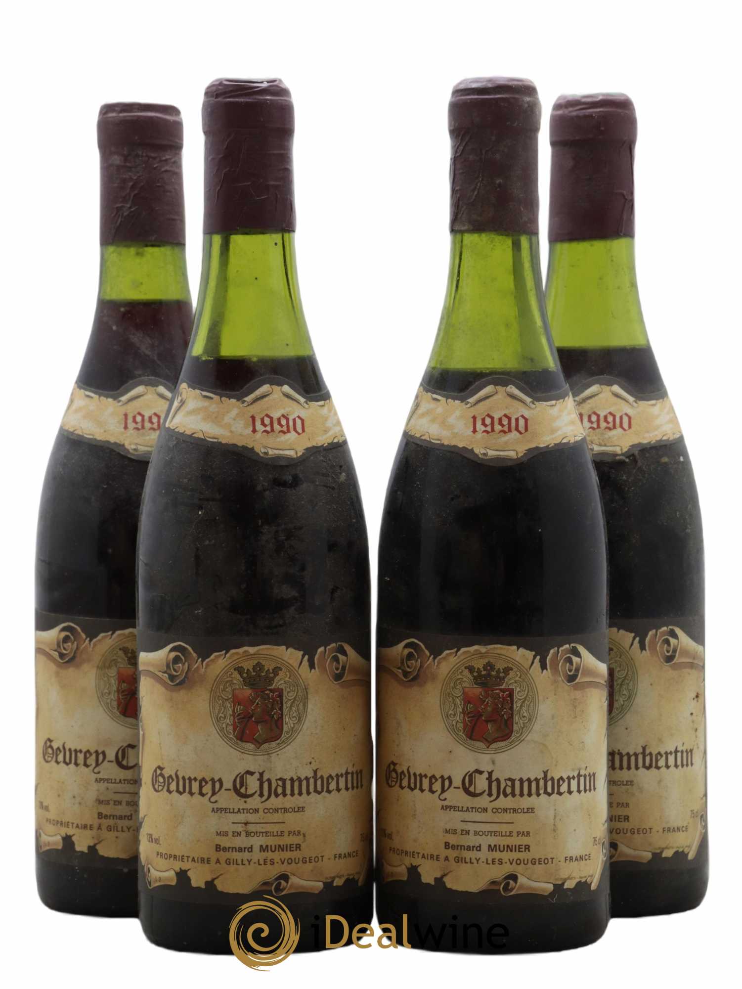 Gevrey-Chambertin 1990 - Posten von 4 Flaschen - 0