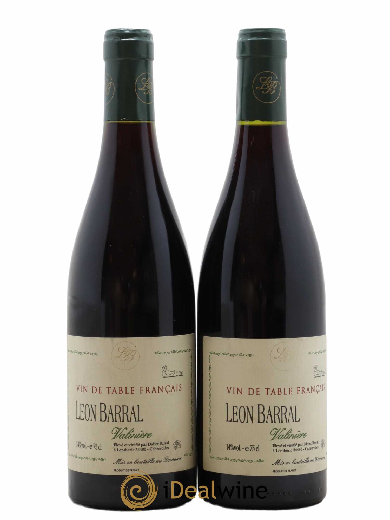 Faugères Valinière Domaine Léon Barral 2000 - Lot de 2 bouteilles - 0