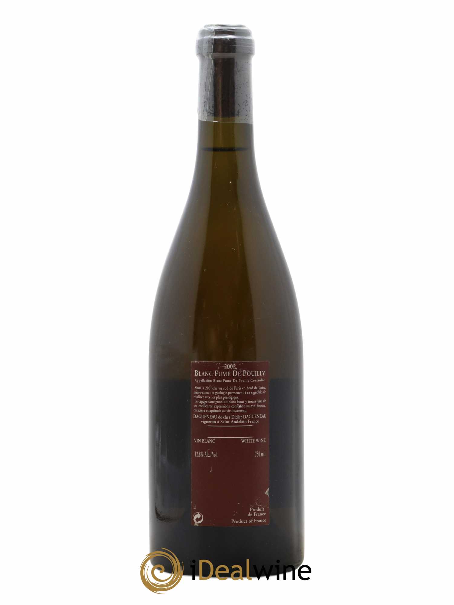 Vin de France (anciennement Pouilly-Fumé) Pur Sang Dagueneau (Domaine Didier - Louis-Benjamin) 2002 - Lot de 1 bouteille - 1