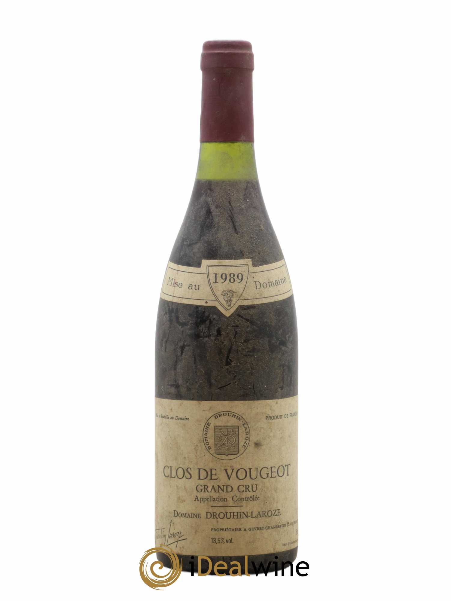 Clos de Vougeot Grand Cru Domaine Drouhin-Laroze 1989 - Lot de 1 bouteille - 0