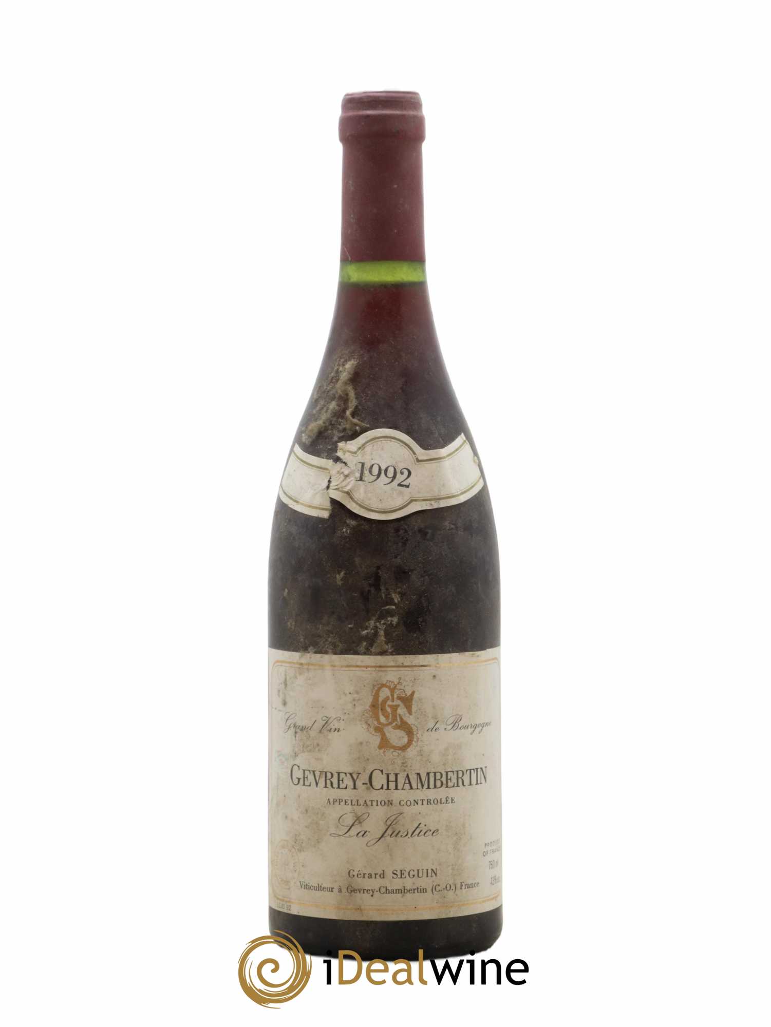Gevrey-Chambertin La Justice Gerard Seguin 1992 - Lot de 1 bouteille - 0