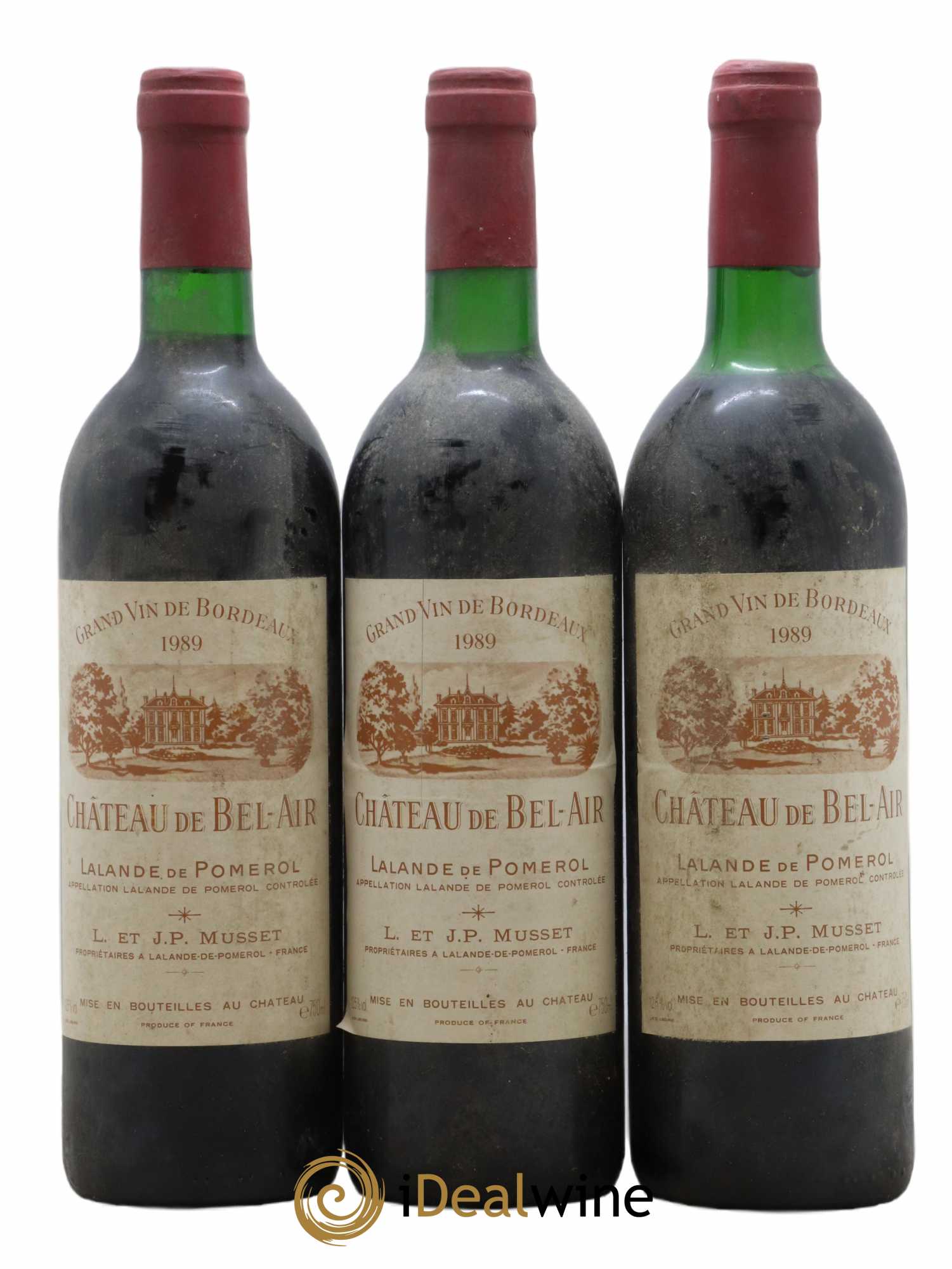 Château de Bel-Air 1989 - Lot de 3 bouteilles - 0