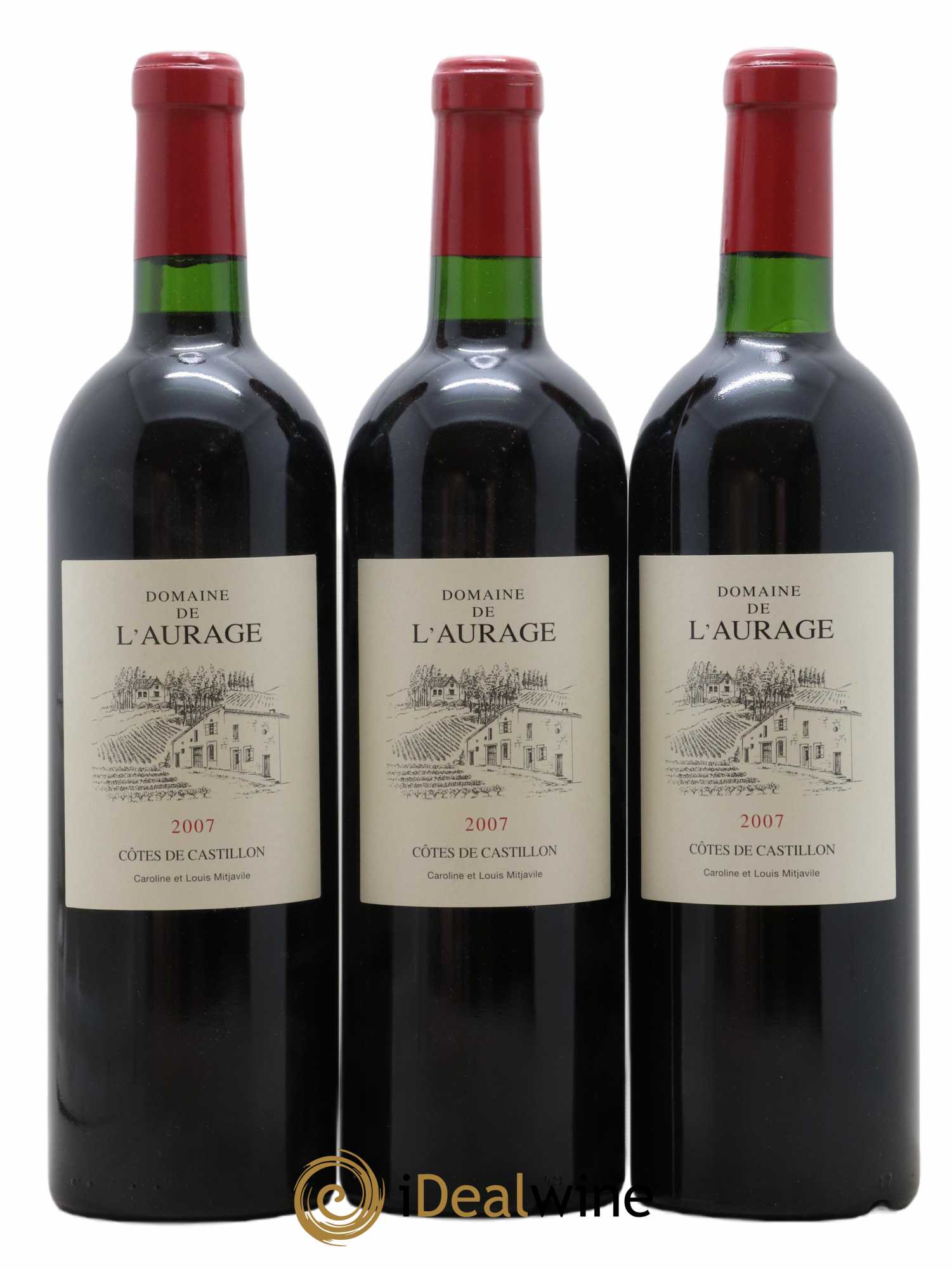 L'Aurage 2007 - Lot de 3 bouteilles - 0