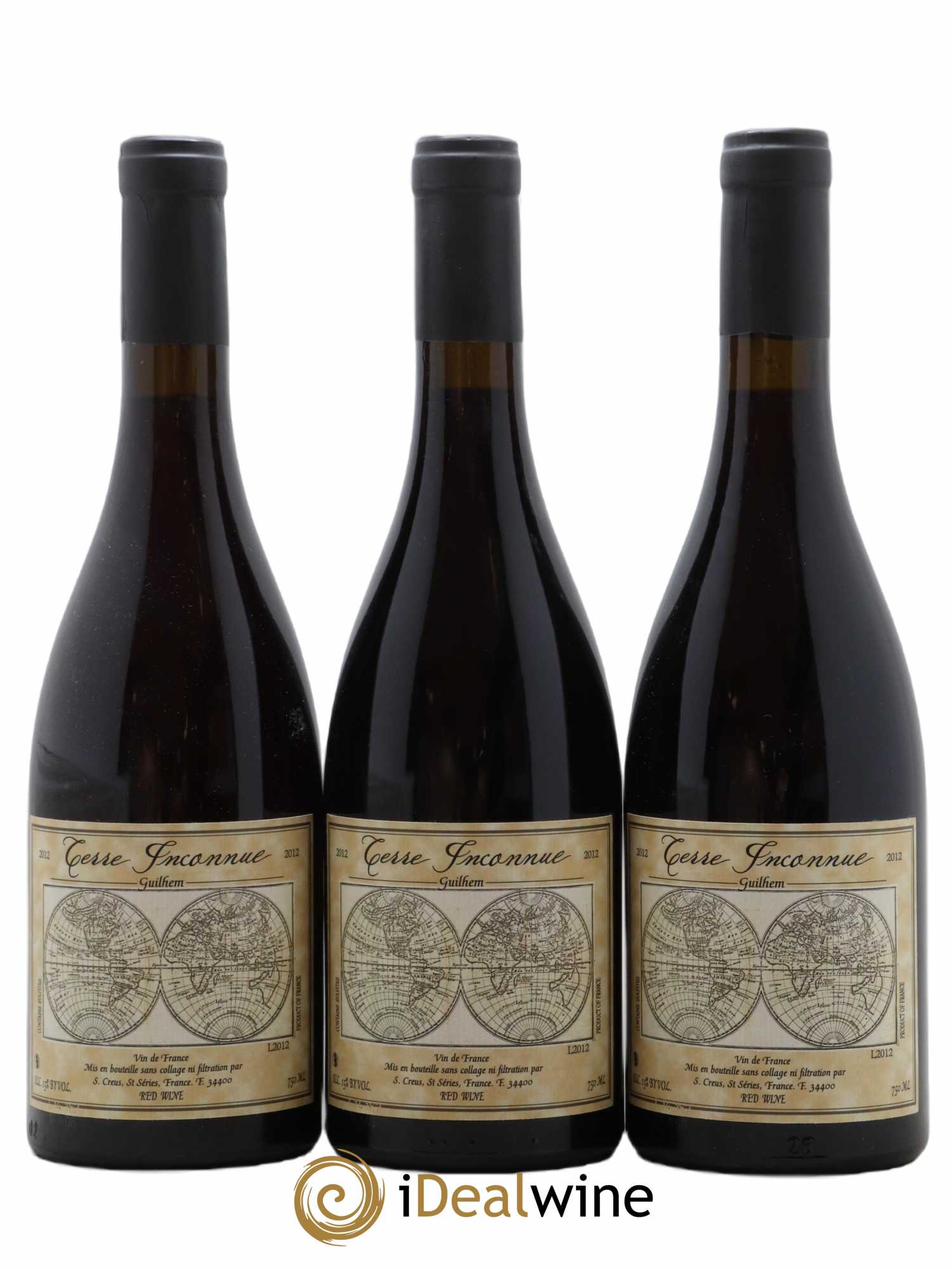 Vin de France Guilhem Terre Inconnue 2012 - Lot de 3 bouteilles - 0